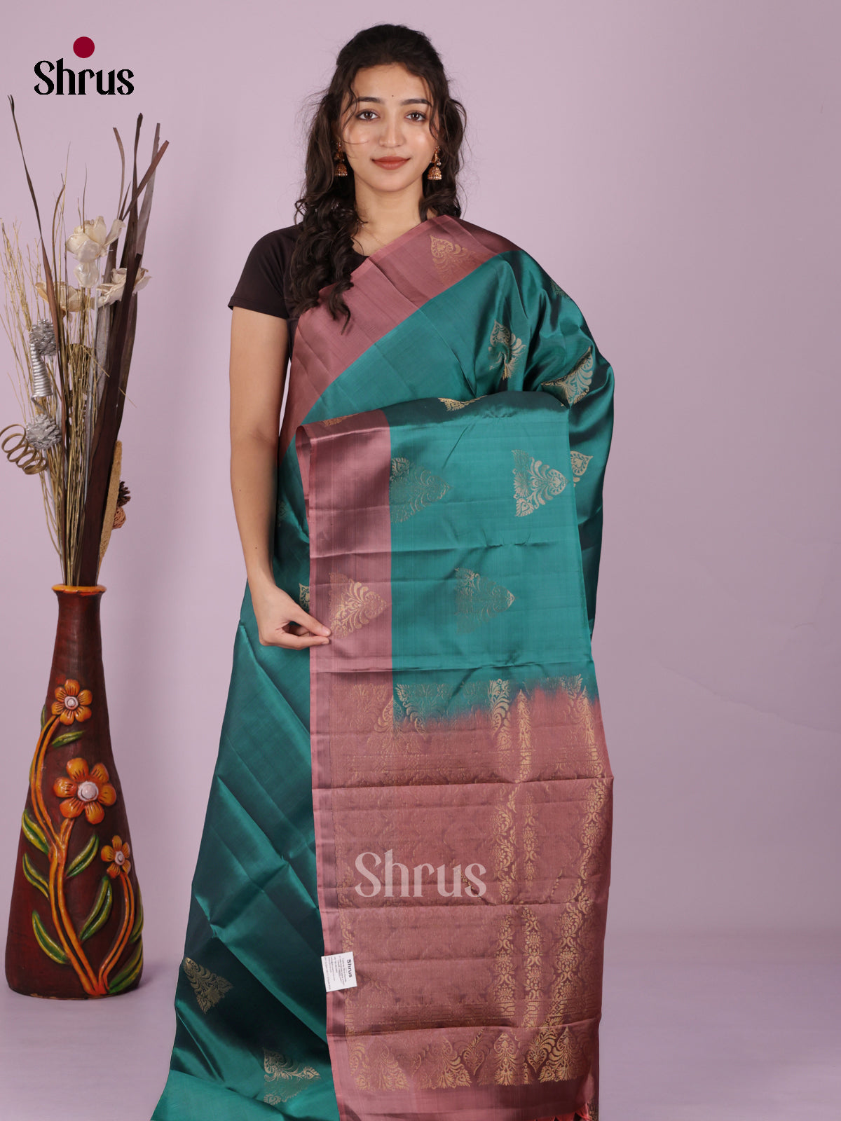 DIS19317 - Softsilk-halfpure Saree - Shop on Shrus.com