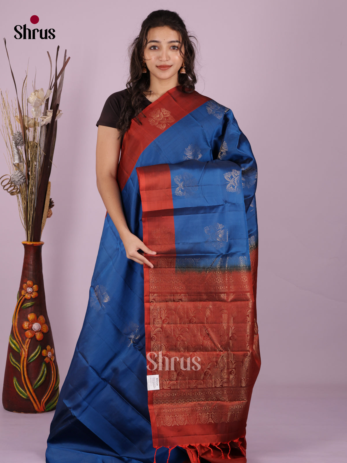 DIS19326 - Softsilk-halfpure Saree - Shop on Shrus.com