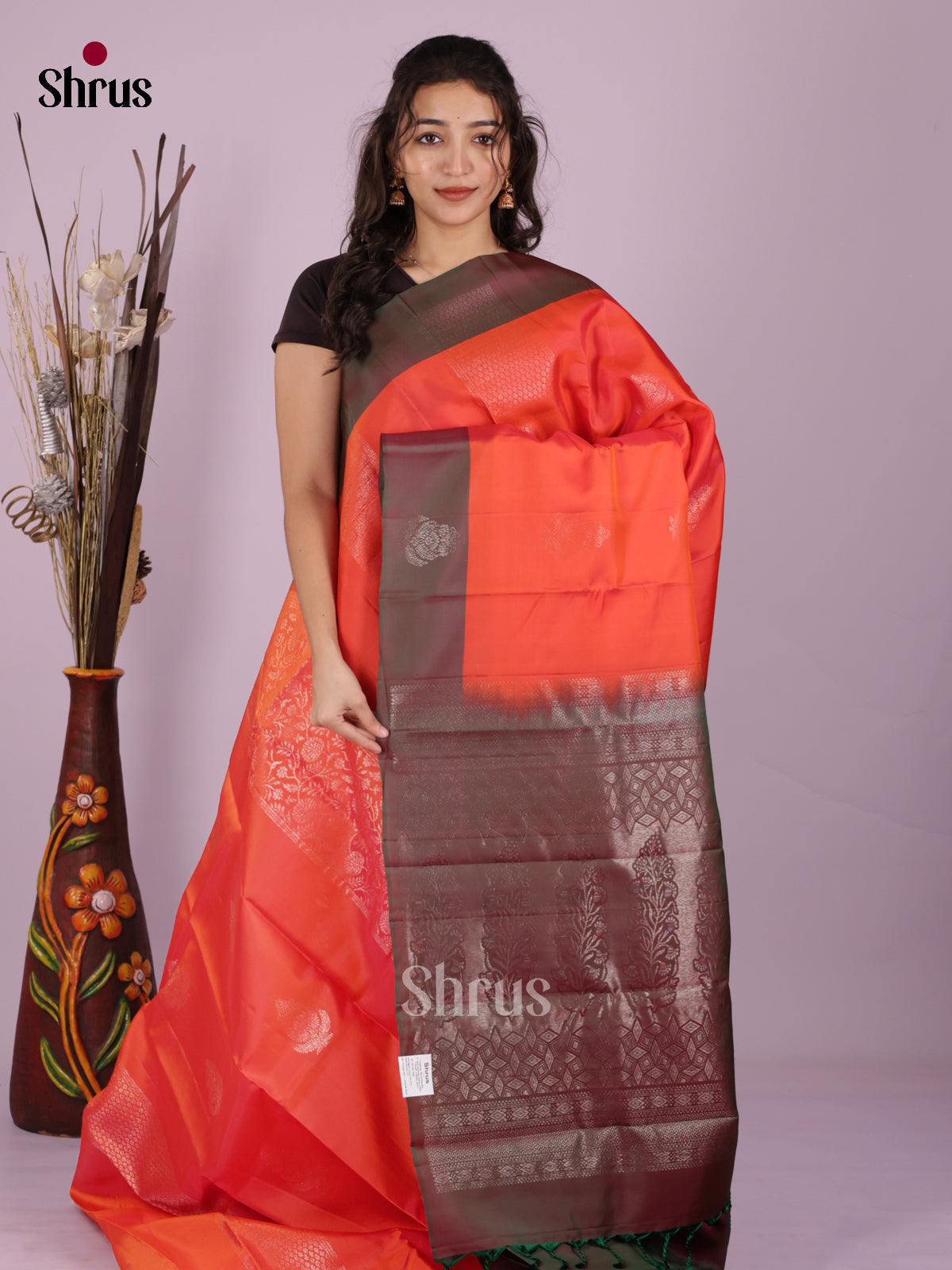 DIS19349 - Softsilk-halfpure Saree - Shop on Shrus.com