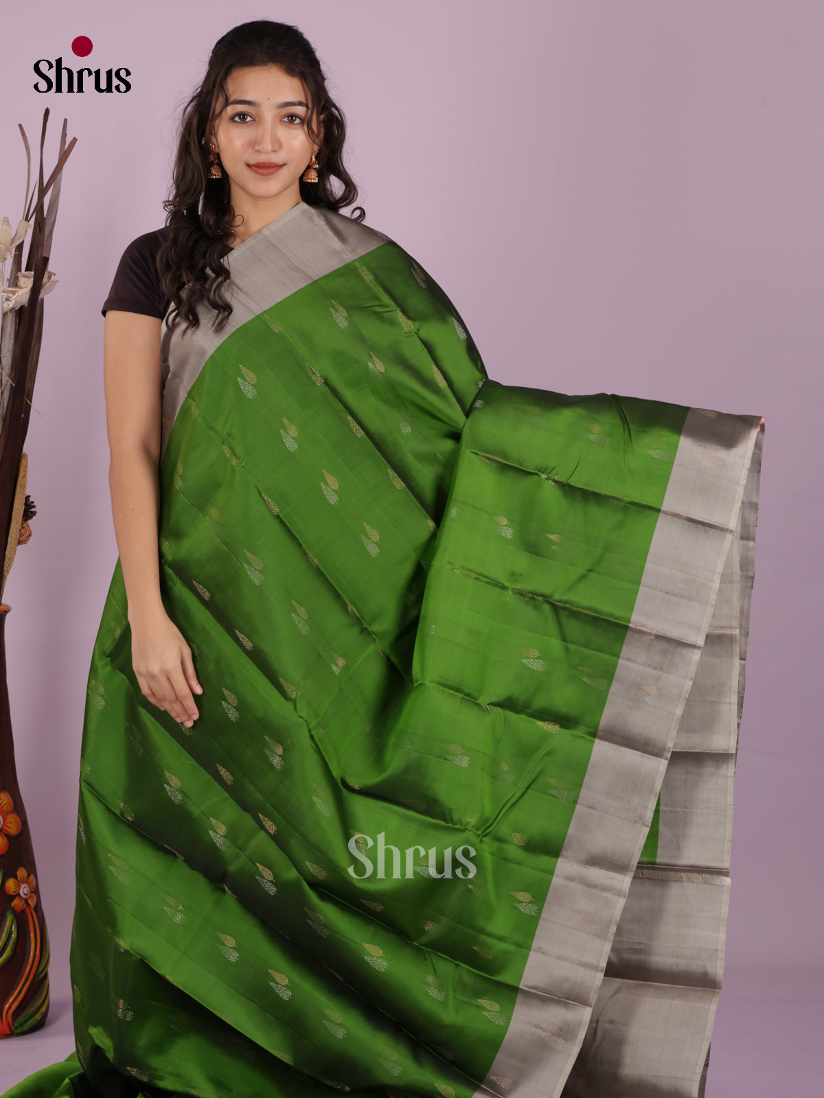 DIS19359 - Softsilk-halfpure Saree - Shop on Shrus.com