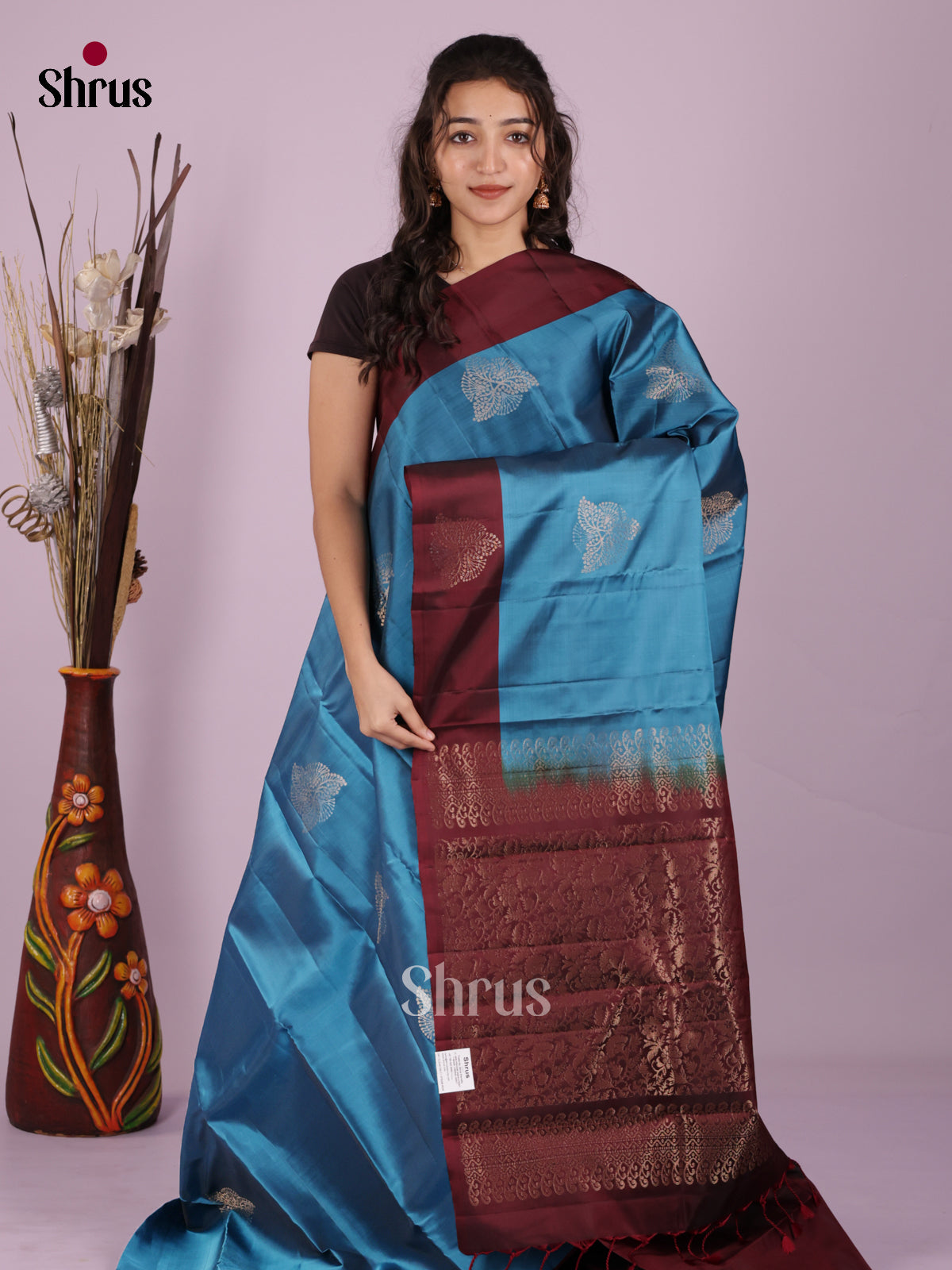 DIS19364 - Softsilk-halfpure Saree - Shop on Shrus.com