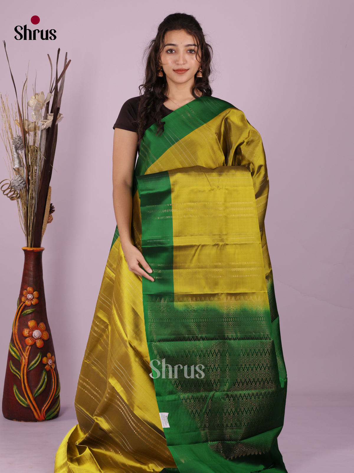 DIS19368 - Softsilk-halfpure Saree - Shop on Shrus.com