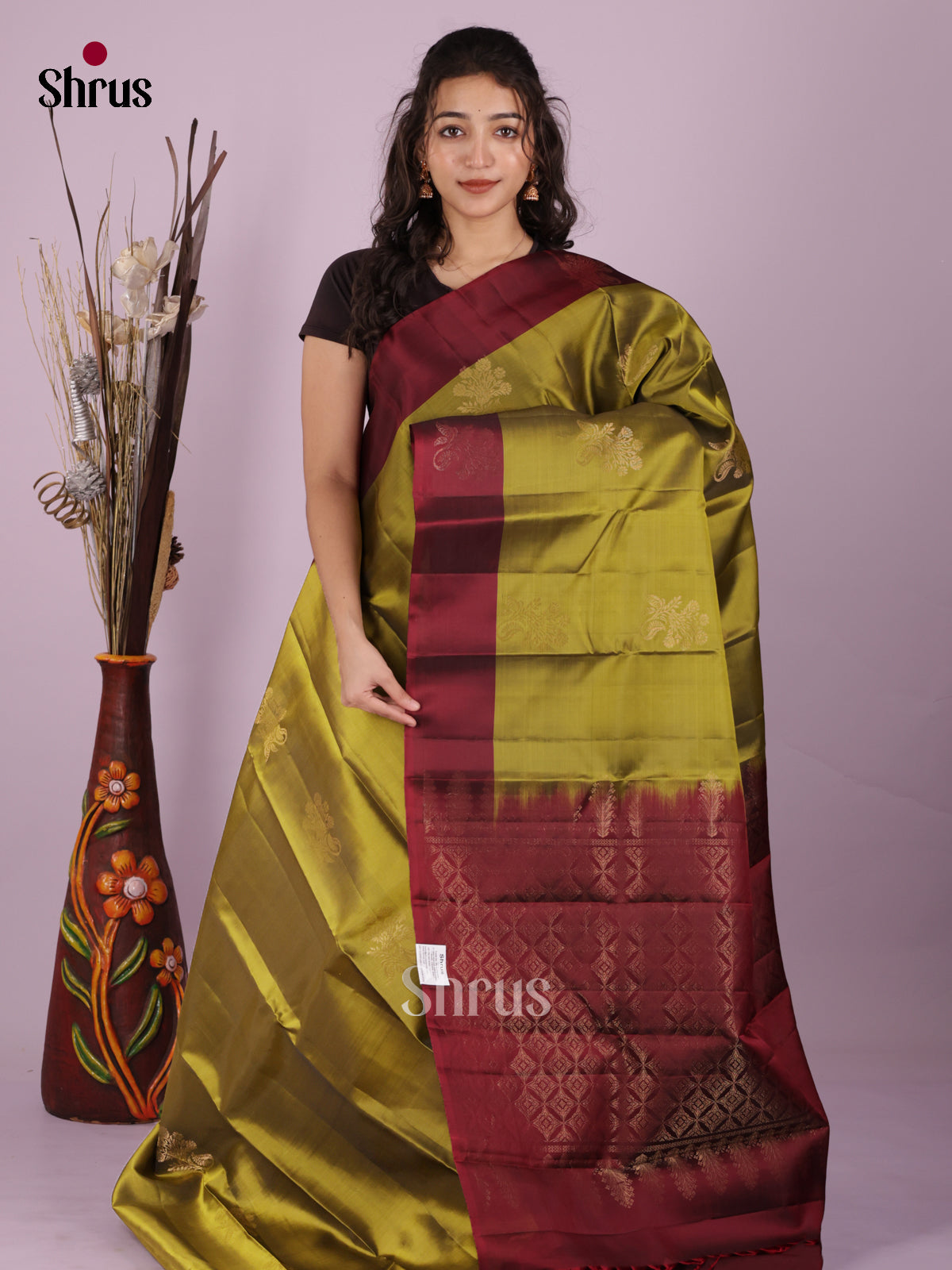 DIS19375 - Softsilk-halfpure Saree - Shop on Shrus.com