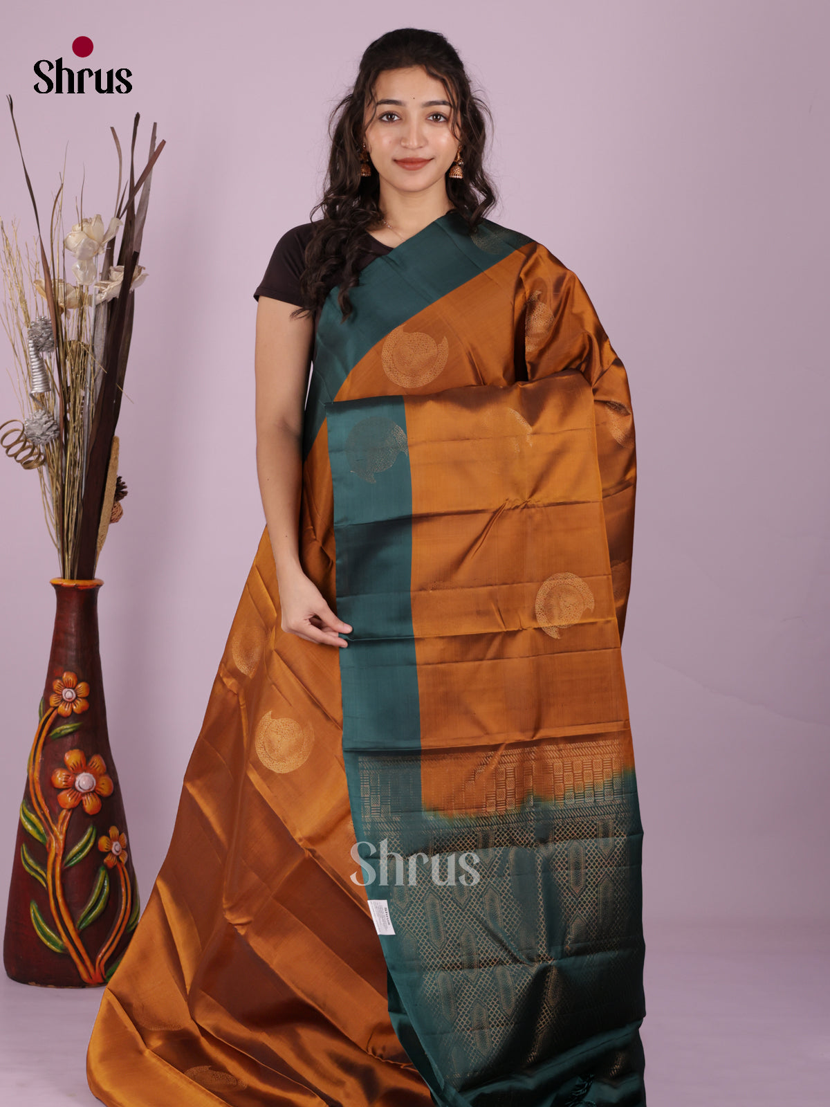 DIS19380 - Softsilk-halfpure Saree - Shop on Shrus.com