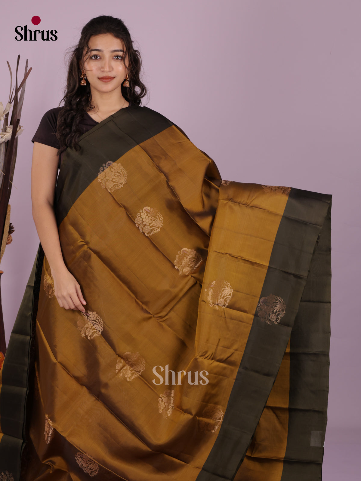 DIS19382 - Softsilk-halfpure Saree - Shop on Shrus.com