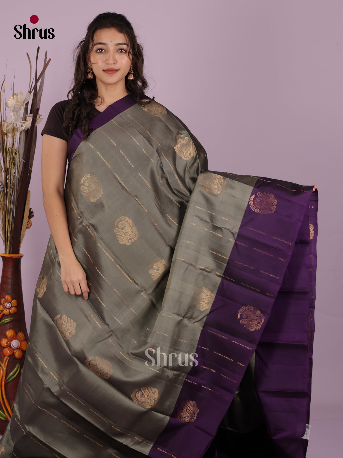 DIS19385 - Softsilk-halfpure Saree - Shop on Shrus.com