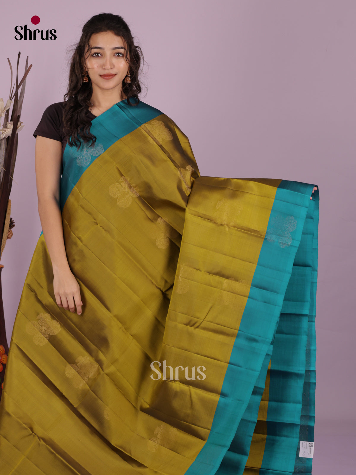 DIS19395 - Softsilk-halfpure Saree - Shop on Shrus.com