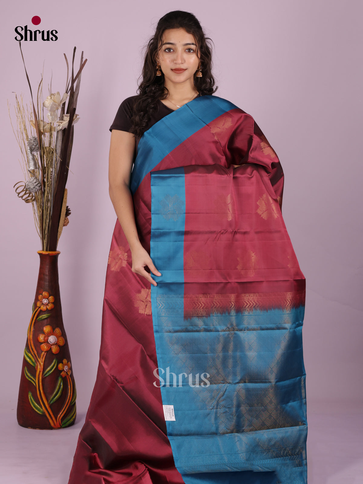 DIS19399 - Softsilk-halfpure Saree - Shop on Shrus.com