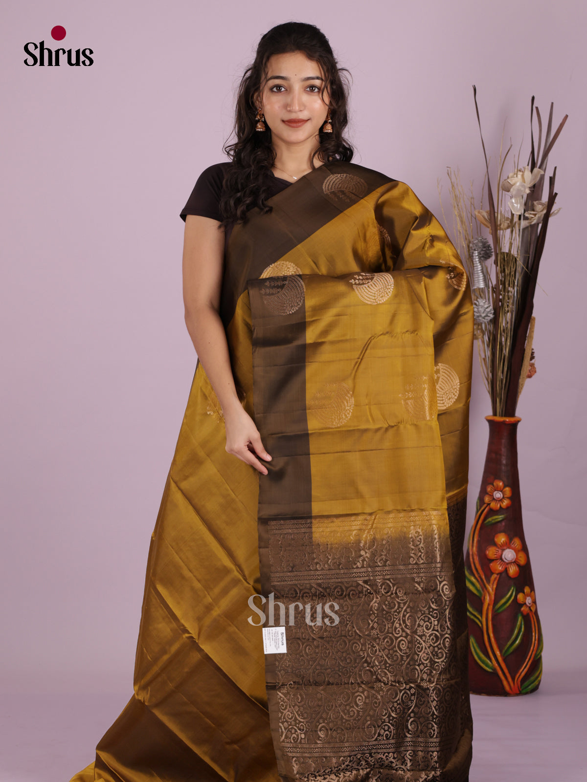 DIS19409 - Softsilk-halfpure Saree - Shop on Shrus.com