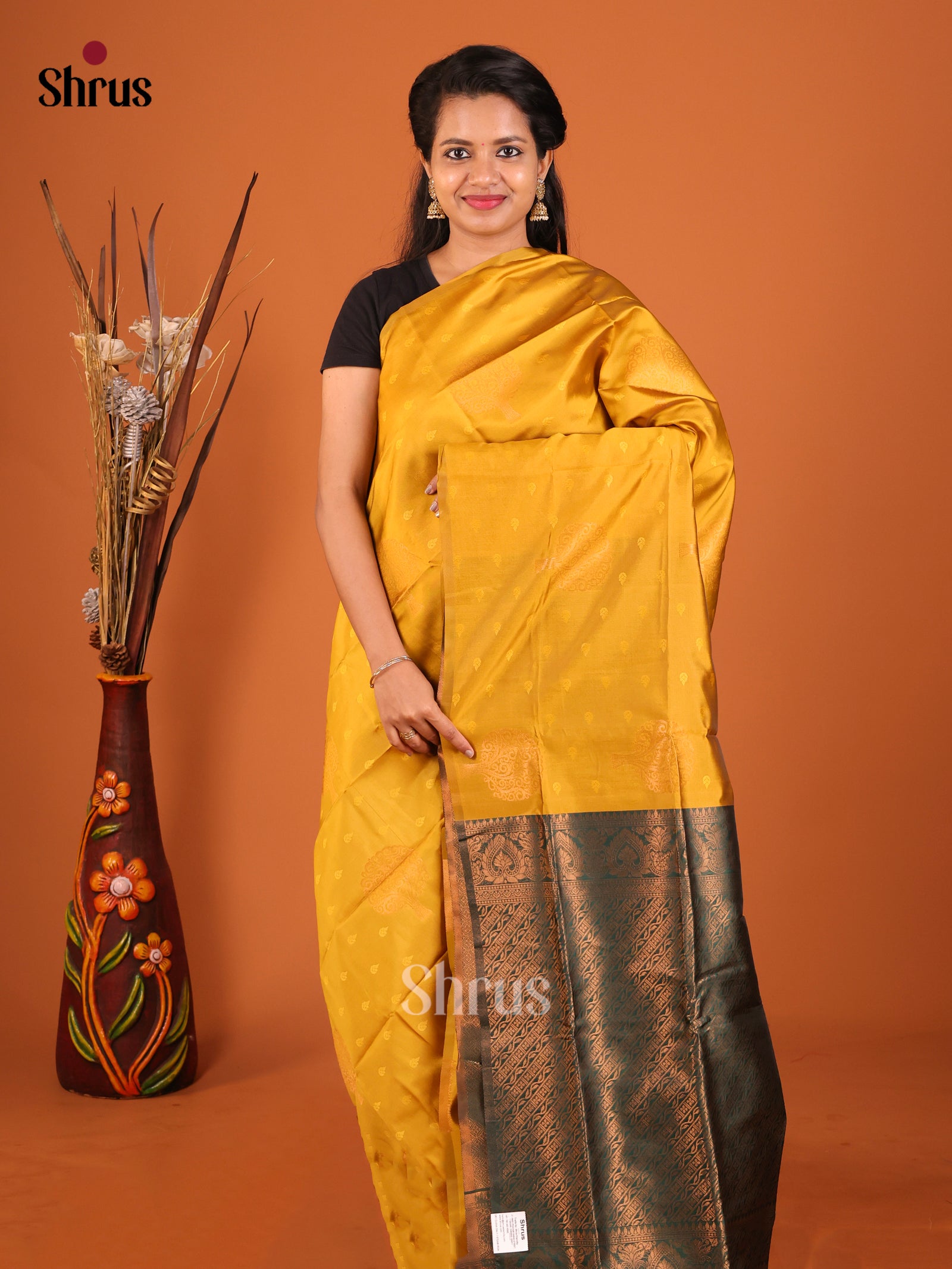 DIS19674 - Semi Softsilk Saree - Shop on Shrus.com