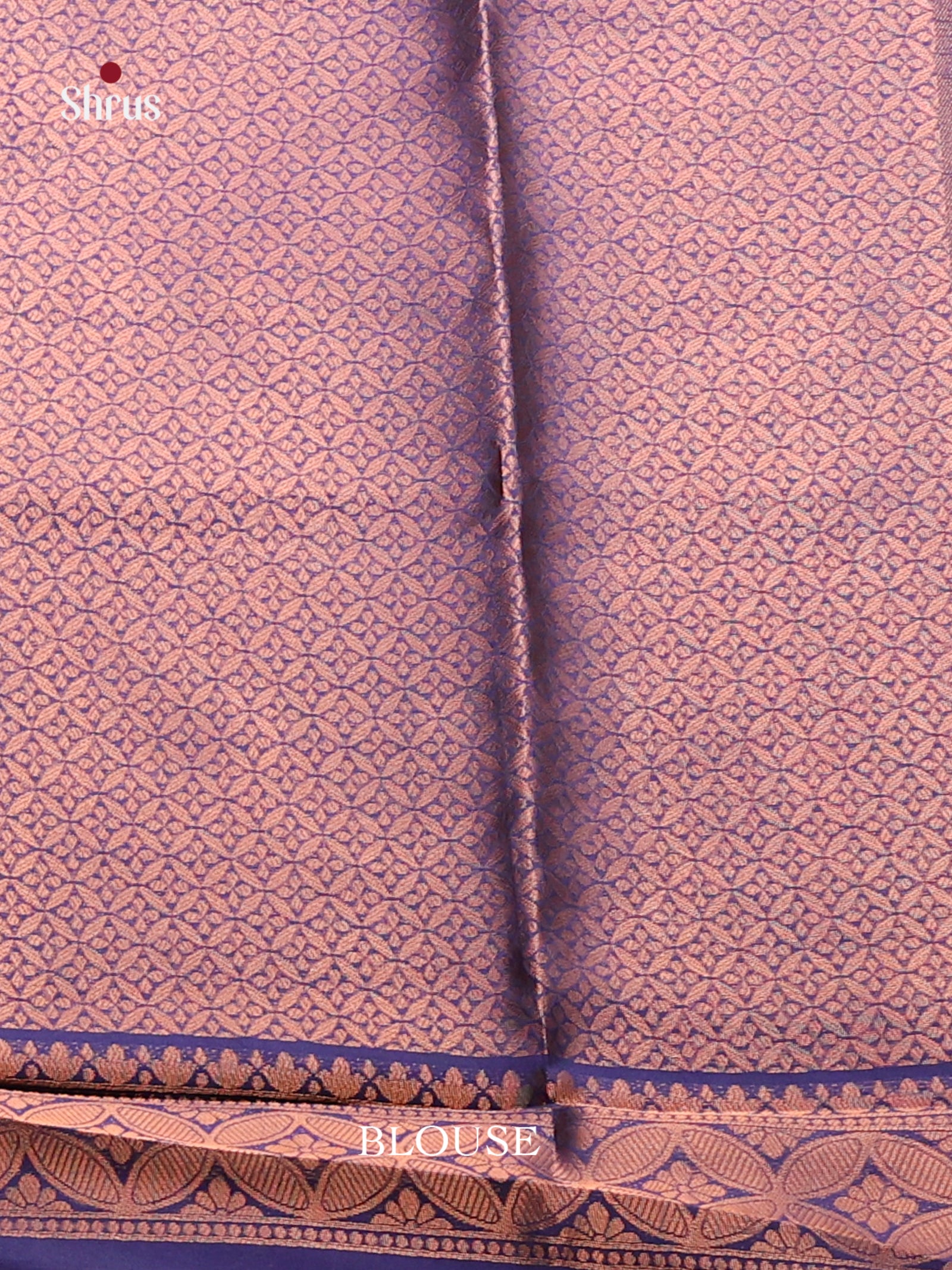 Pink & Blue - Semi Softsilk Saree - Shop on Shrus.com