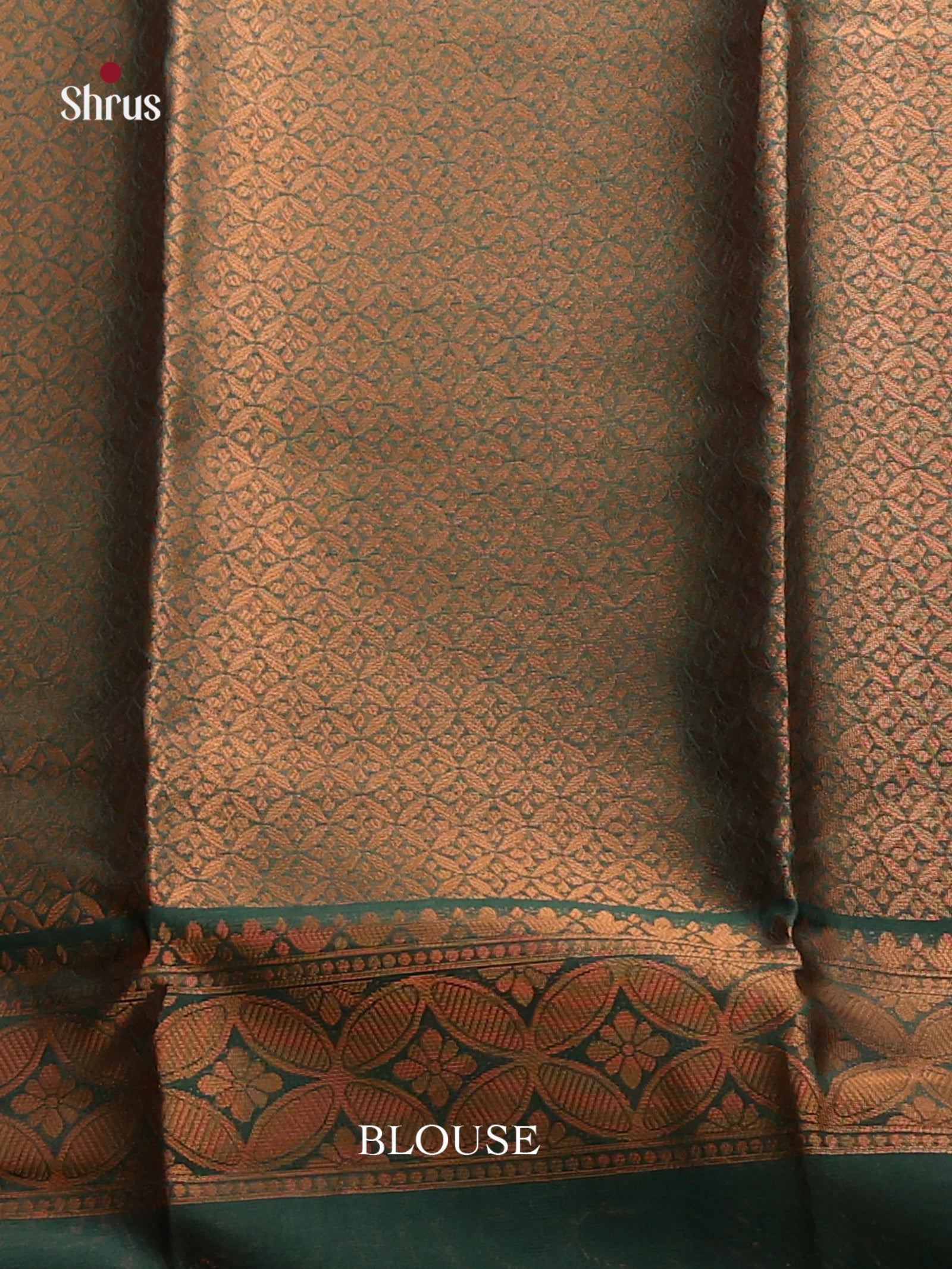 Mustardy Green & Green - Semi Softsilk Saree - Shop on Shrus.com