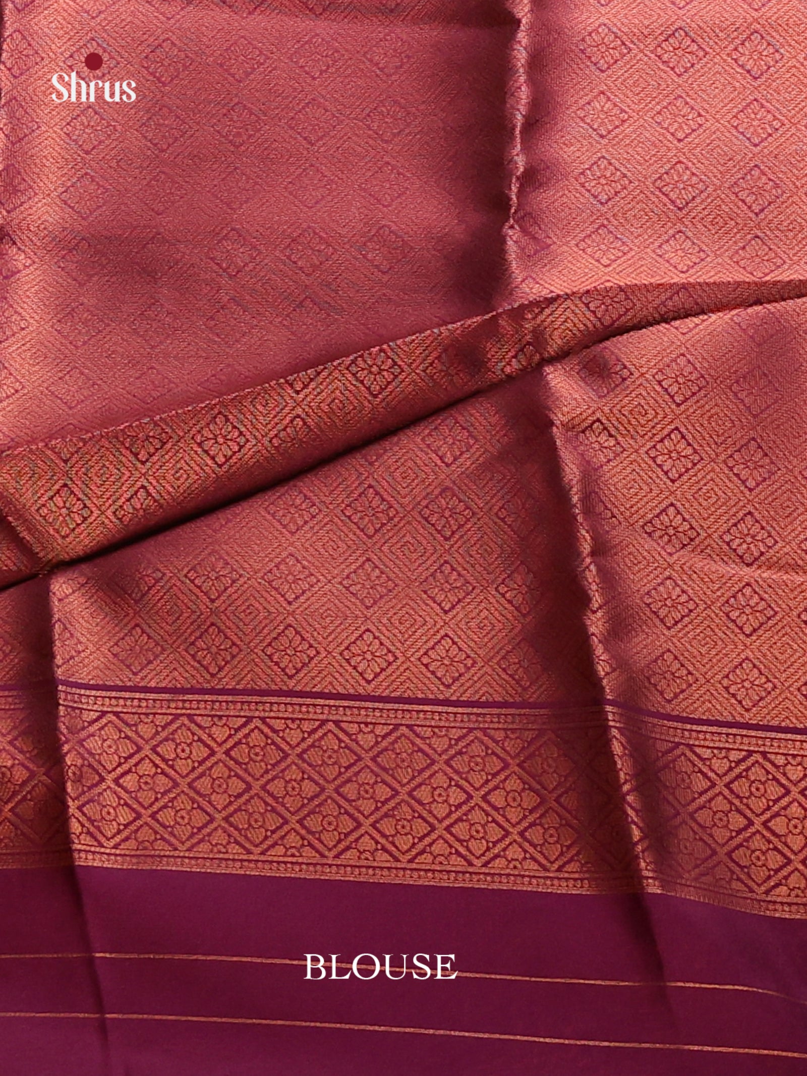 Blue & Maroon - Semi Softsilk Saree