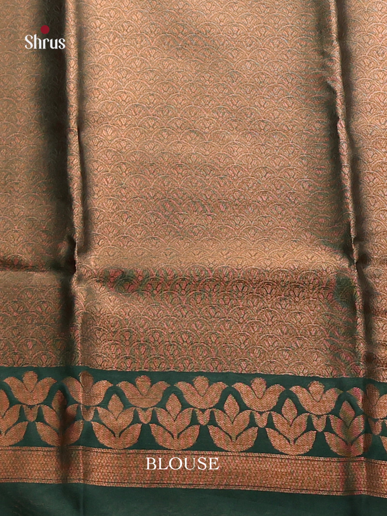 Mustardy Green & Green - Semi Softsilk Saree - Shop on Shrus.com