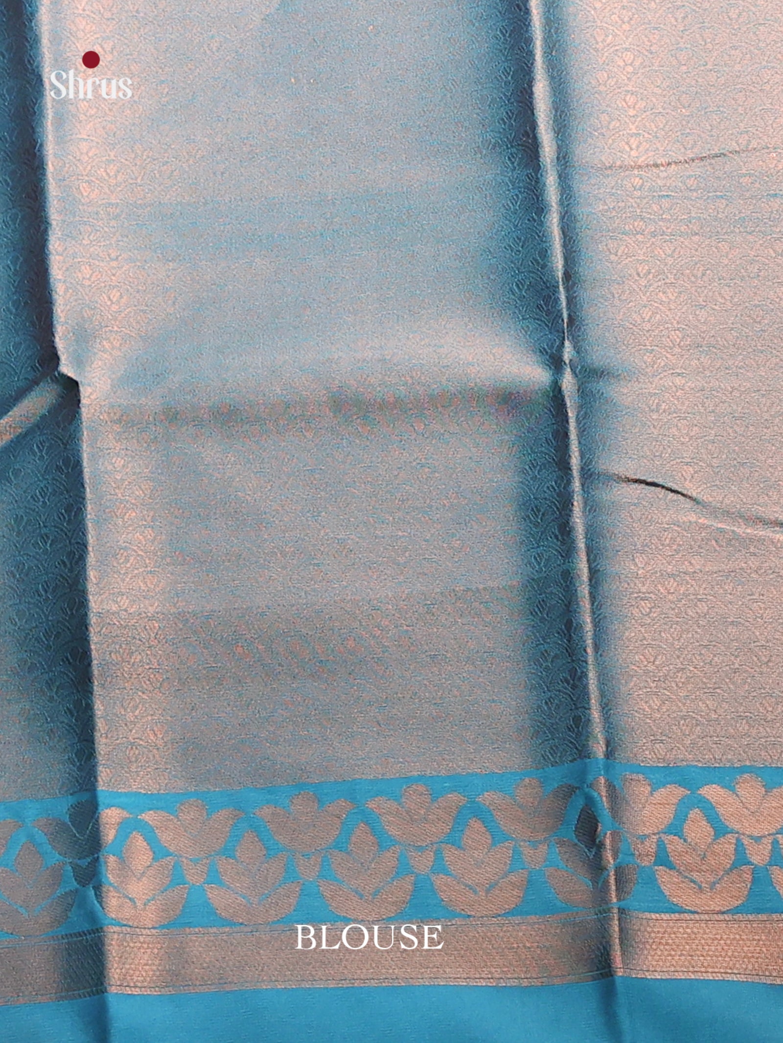 Wine & Blue- Semi Softsilk Saree