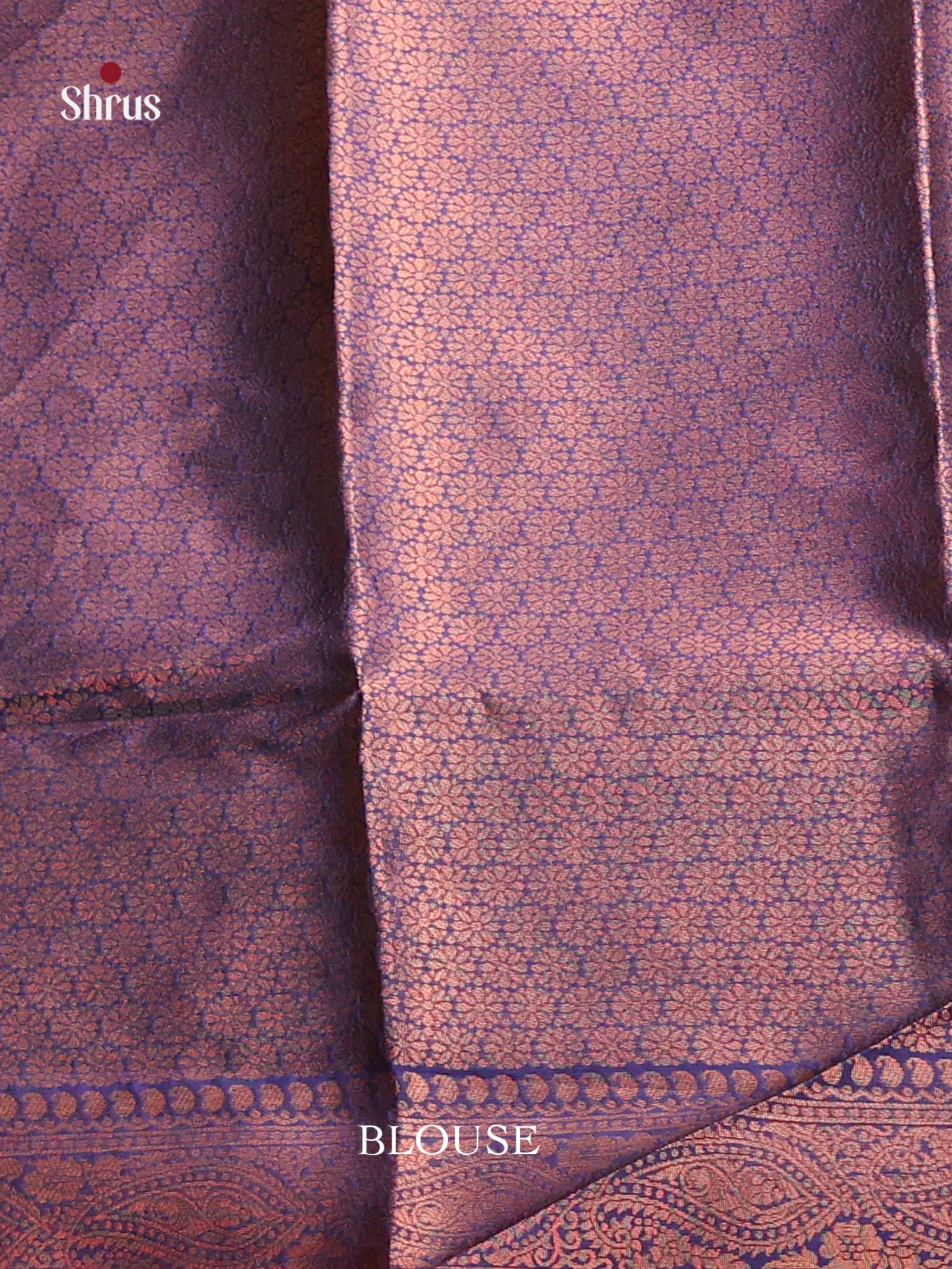 Pink & Blue - Semi Softsilk Saree - Shop on Shrus.com