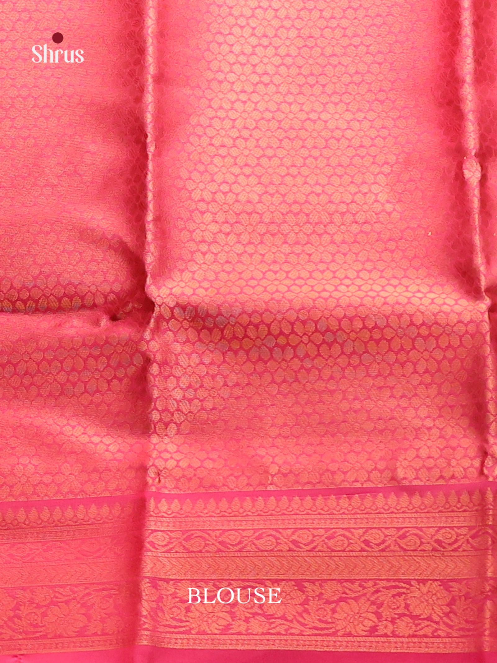 Green & Pink - Semi Softsilk Saree - Shop on Shrus.com