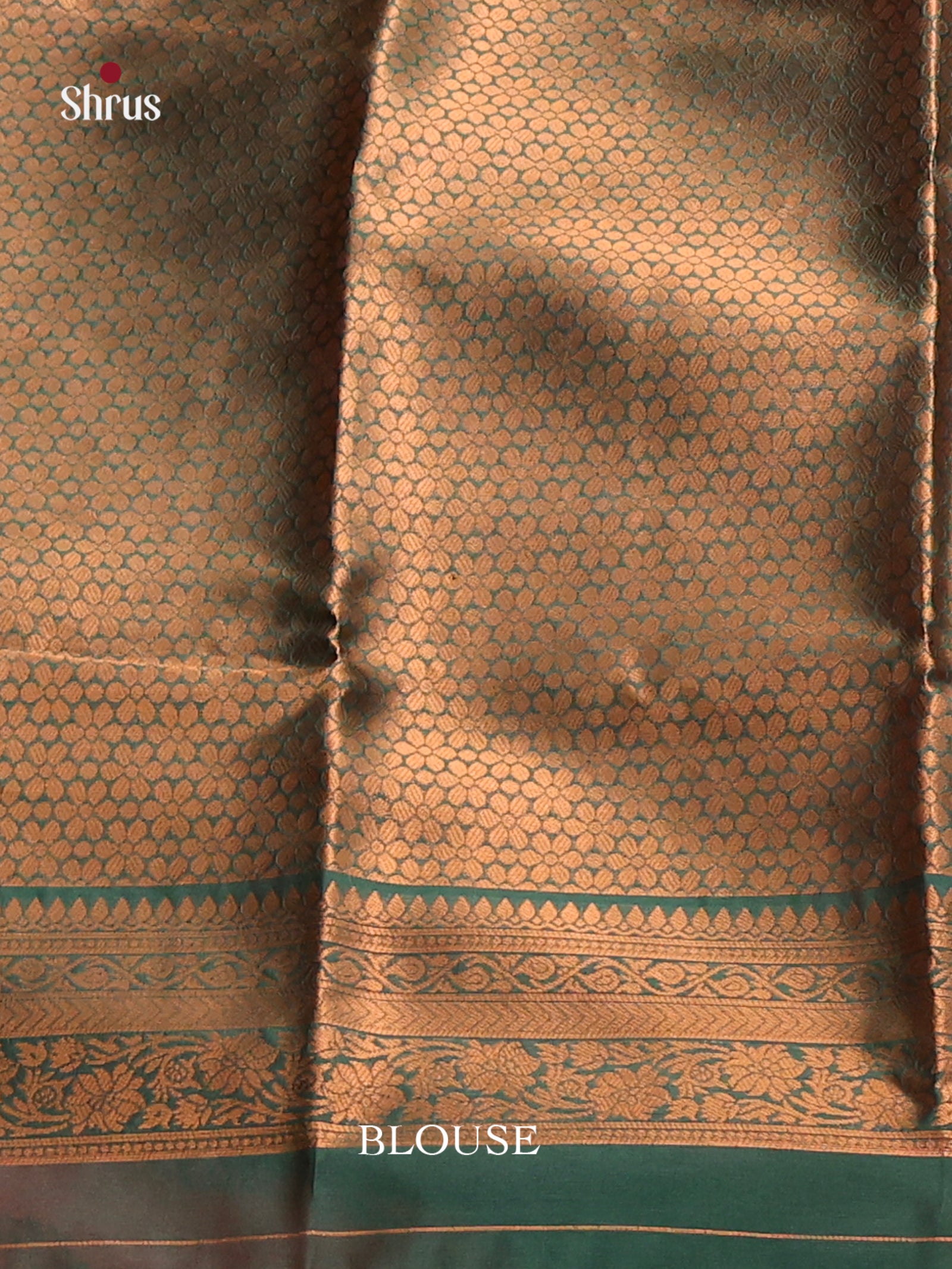 Mustard & Green - Semi Softsilk Saree - Shop on Shrus.com