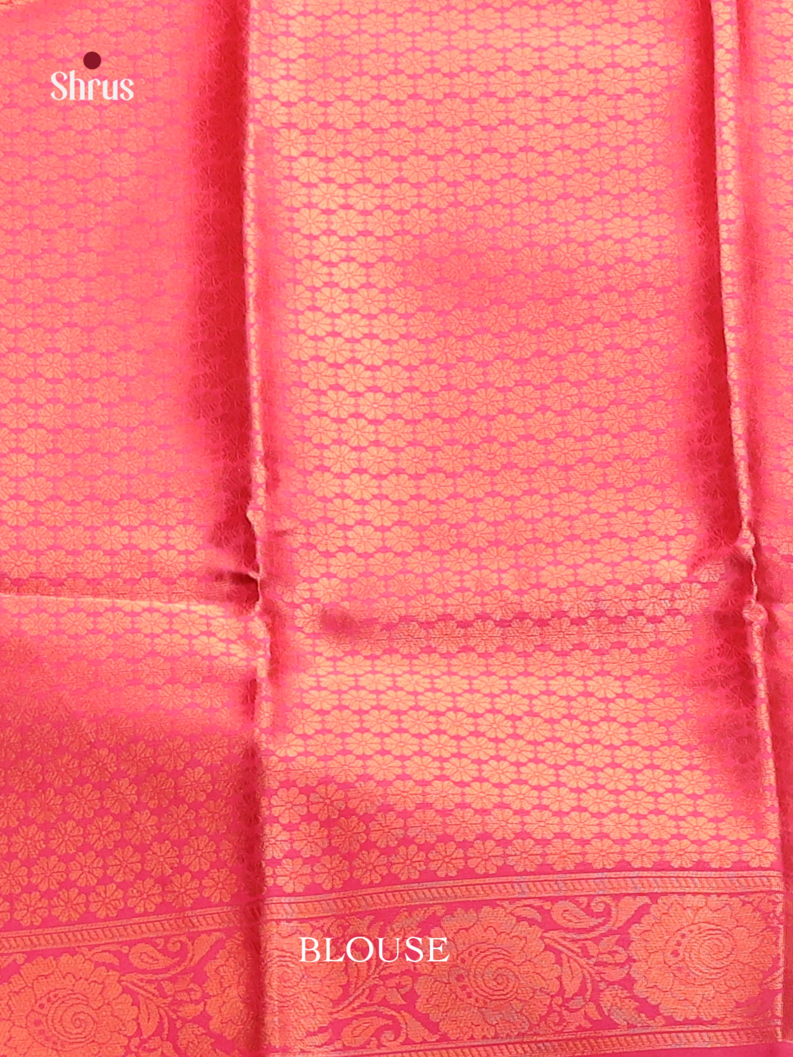 Blue & Pink - Semi Softsilk Saree