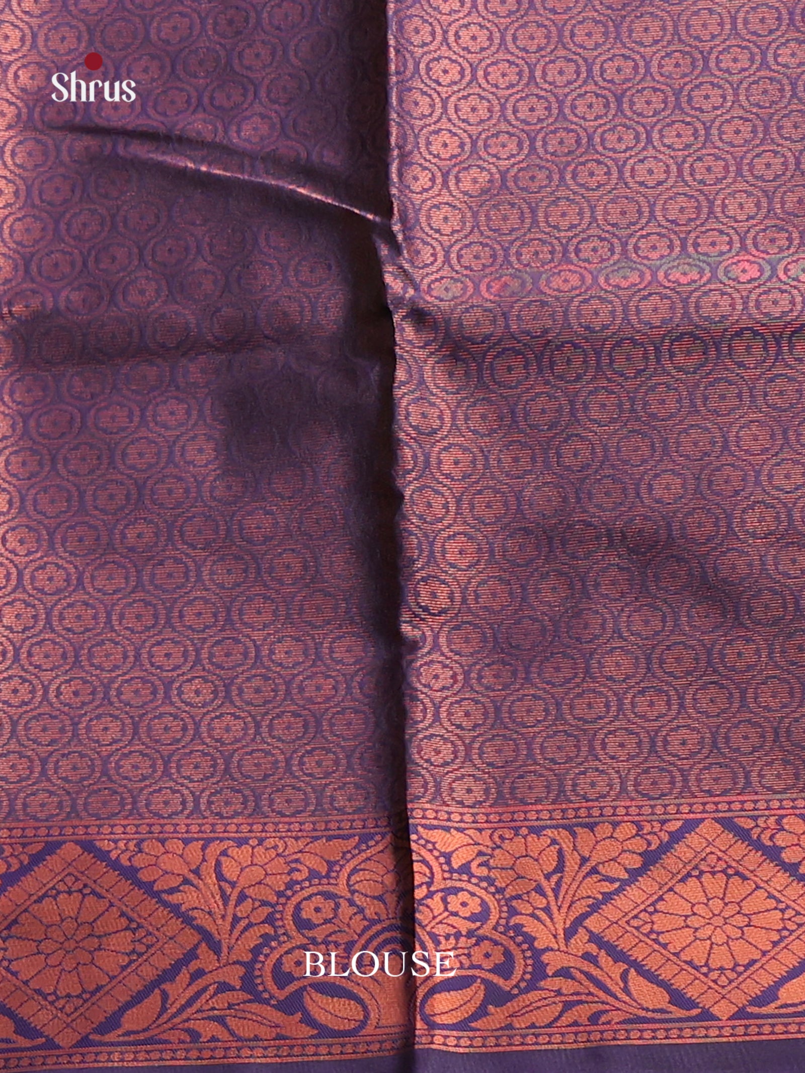 Pink & Blue - Semi Softsilk Saree - Shop on Shrus.com