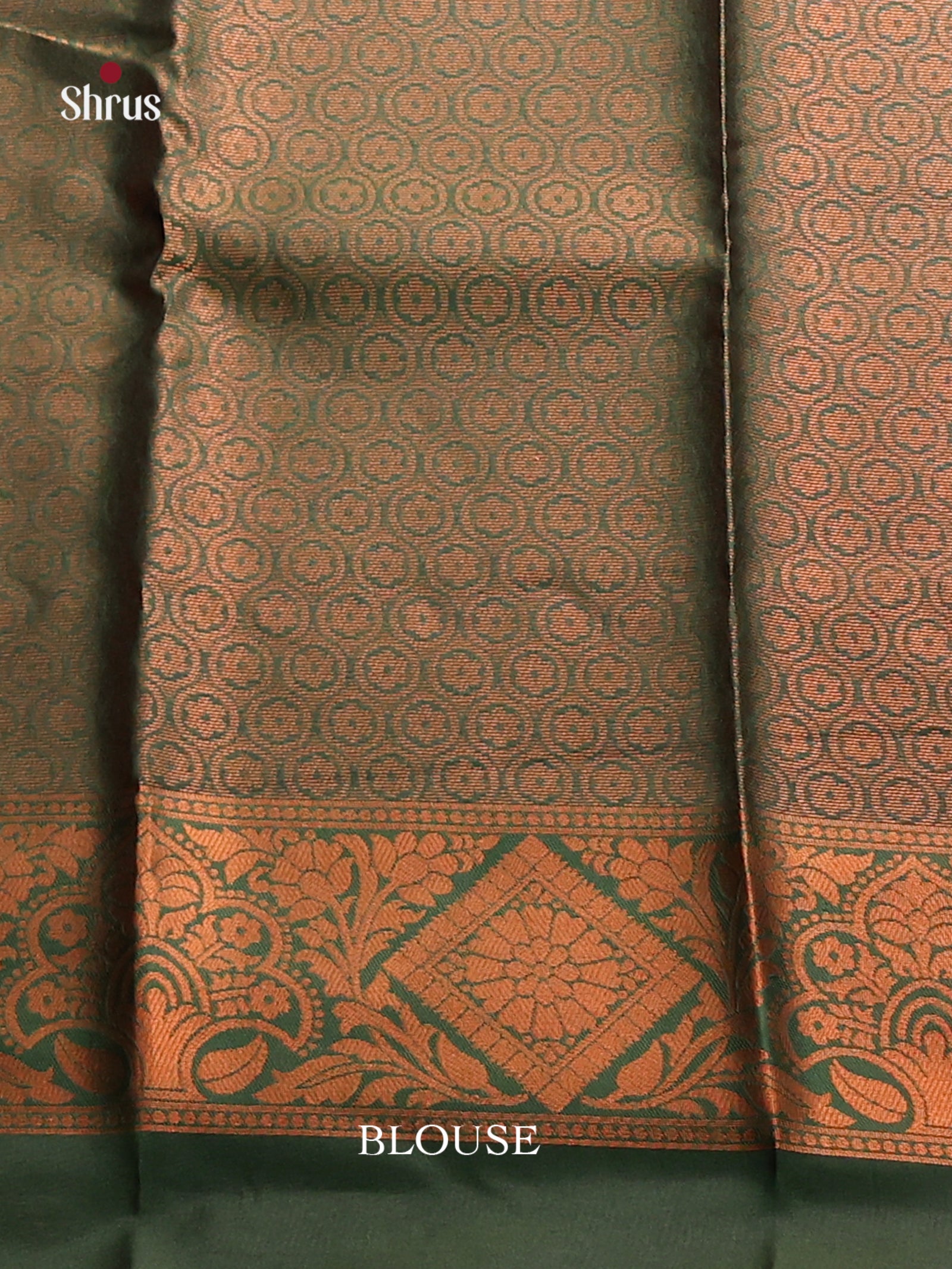 Mustard & Green - Semi Softsilk Saree - Shop on Shrus.com
