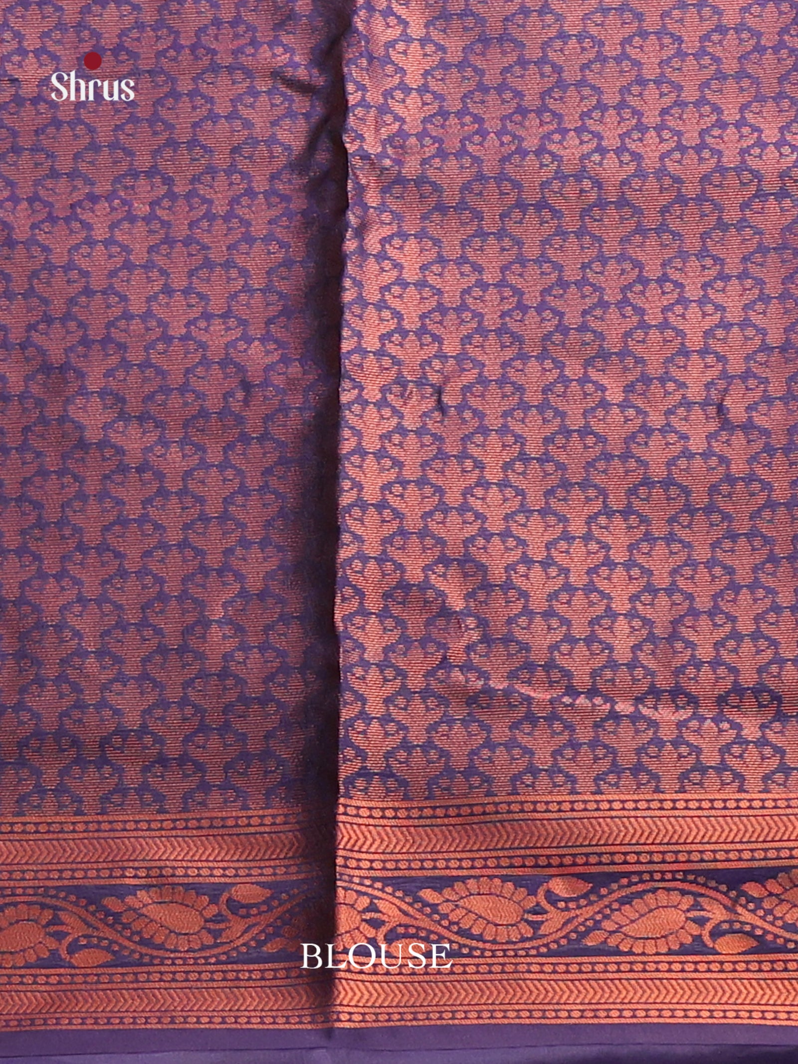 Pink & Blue - Semi Softsilk Saree - Shop on Shrus.com