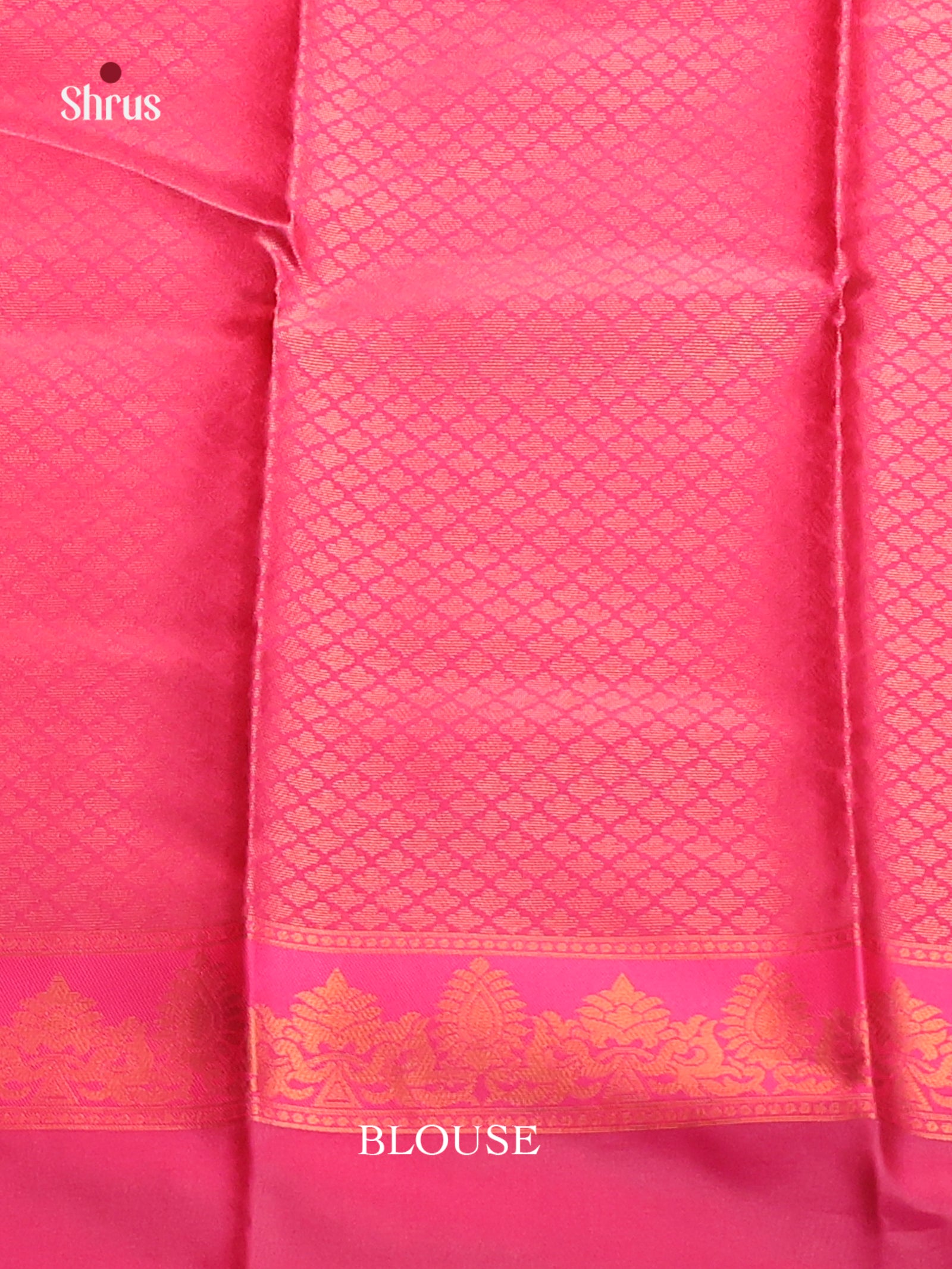 Blue & Pink - Semi Softsilk Saree