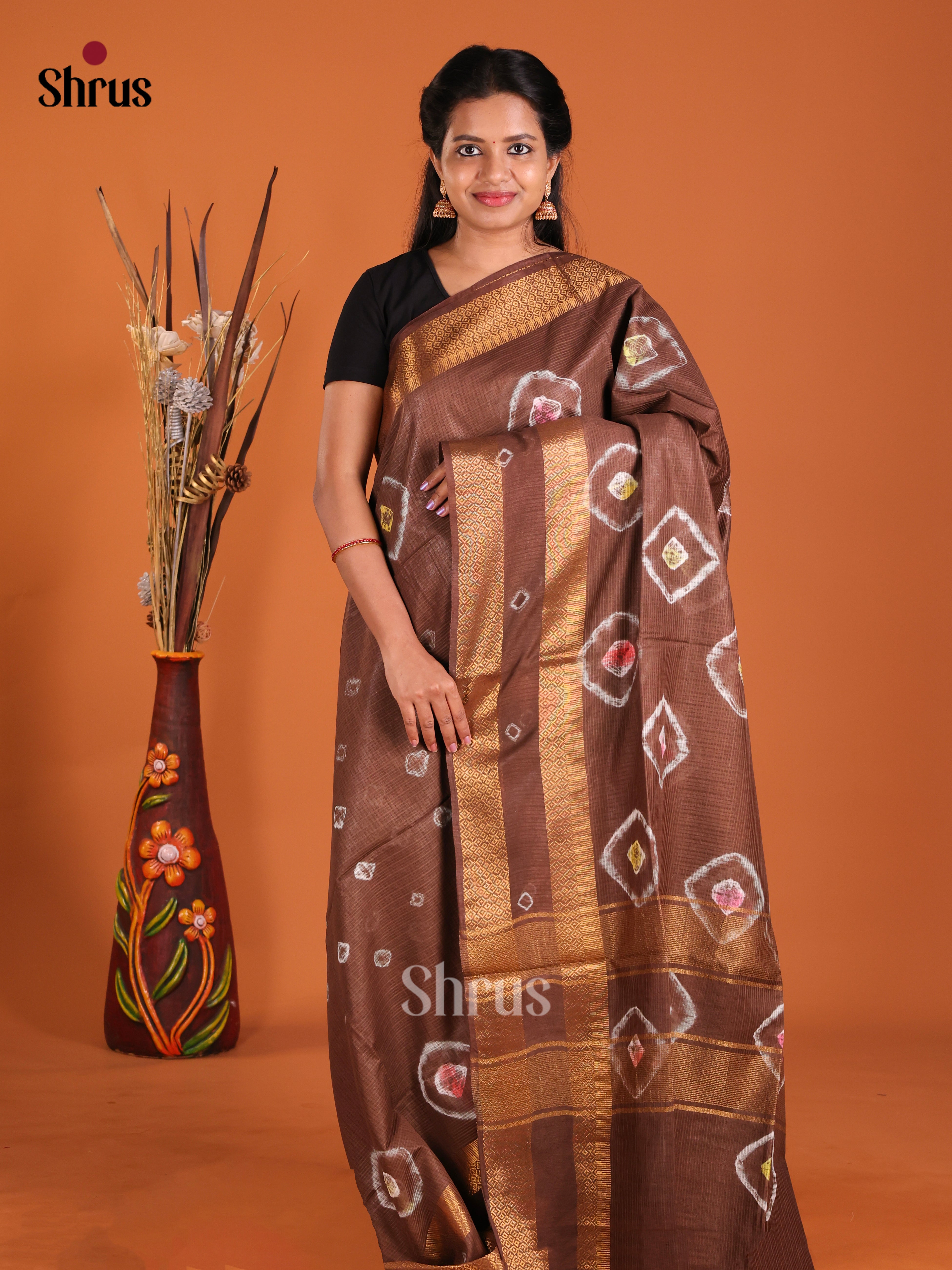 DIS20250 - Shibori Saree - Shop on Shrus.com