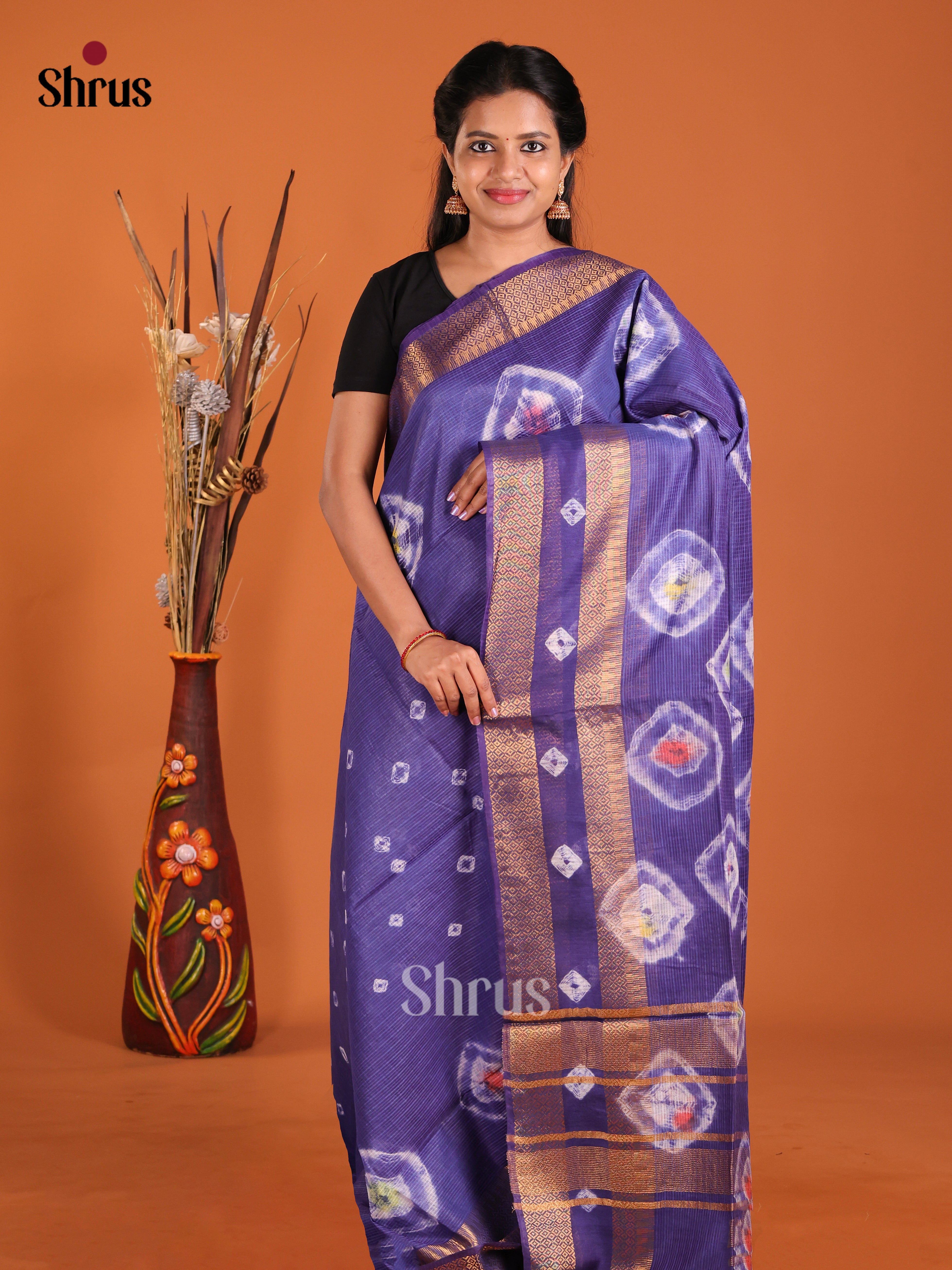DIS20251 - Shibori Saree - Shop on Shrus.com