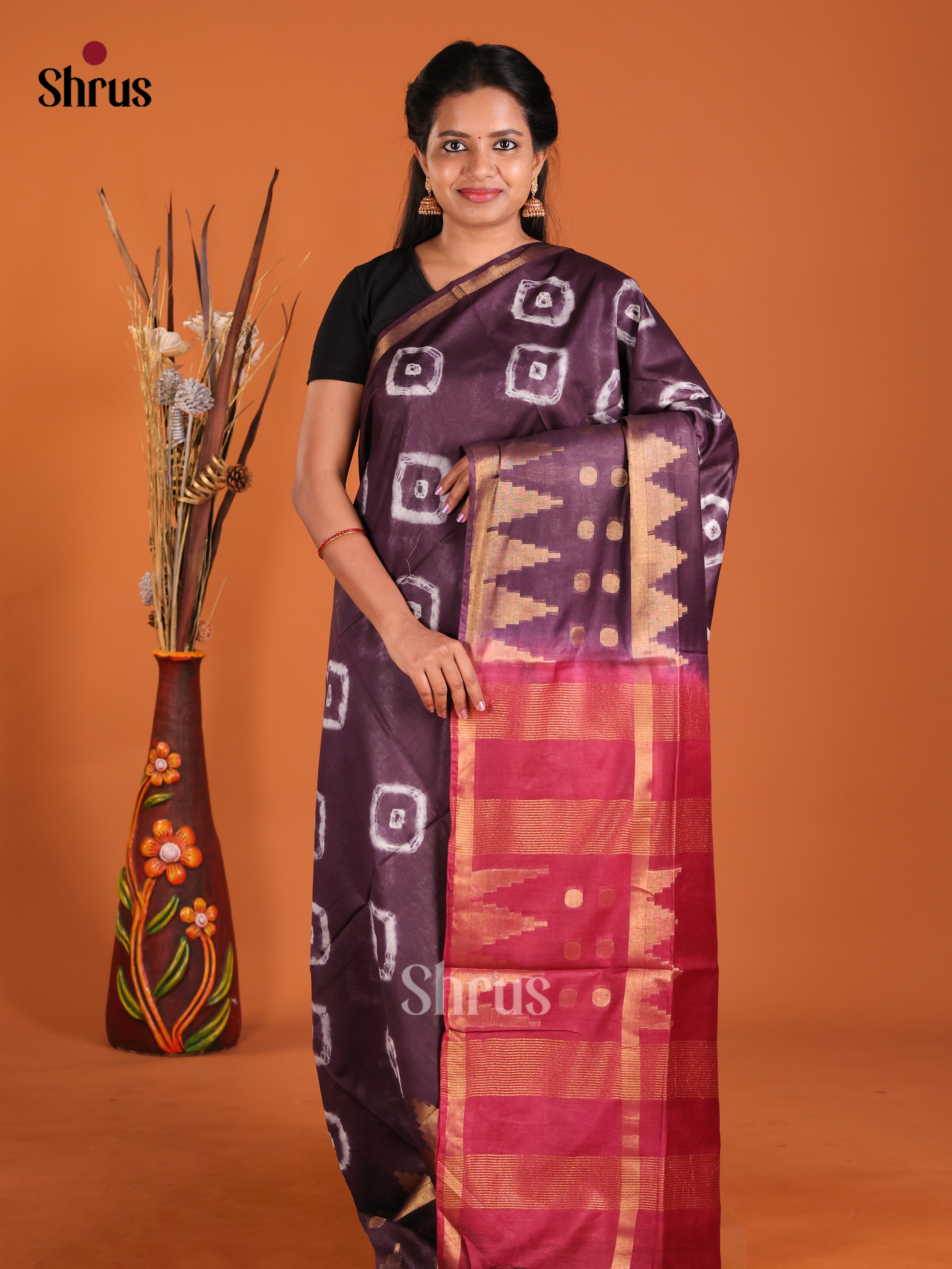 DIS20269 - Shibori Saree - Shop on Shrus.com