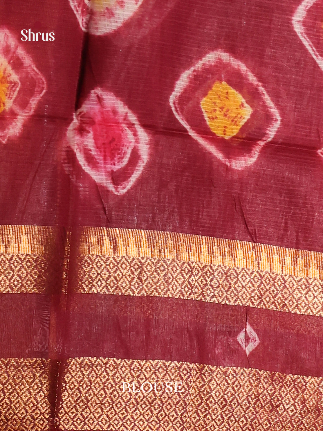 DIS20275 - Shibori Saree - Shop on Shrus.com