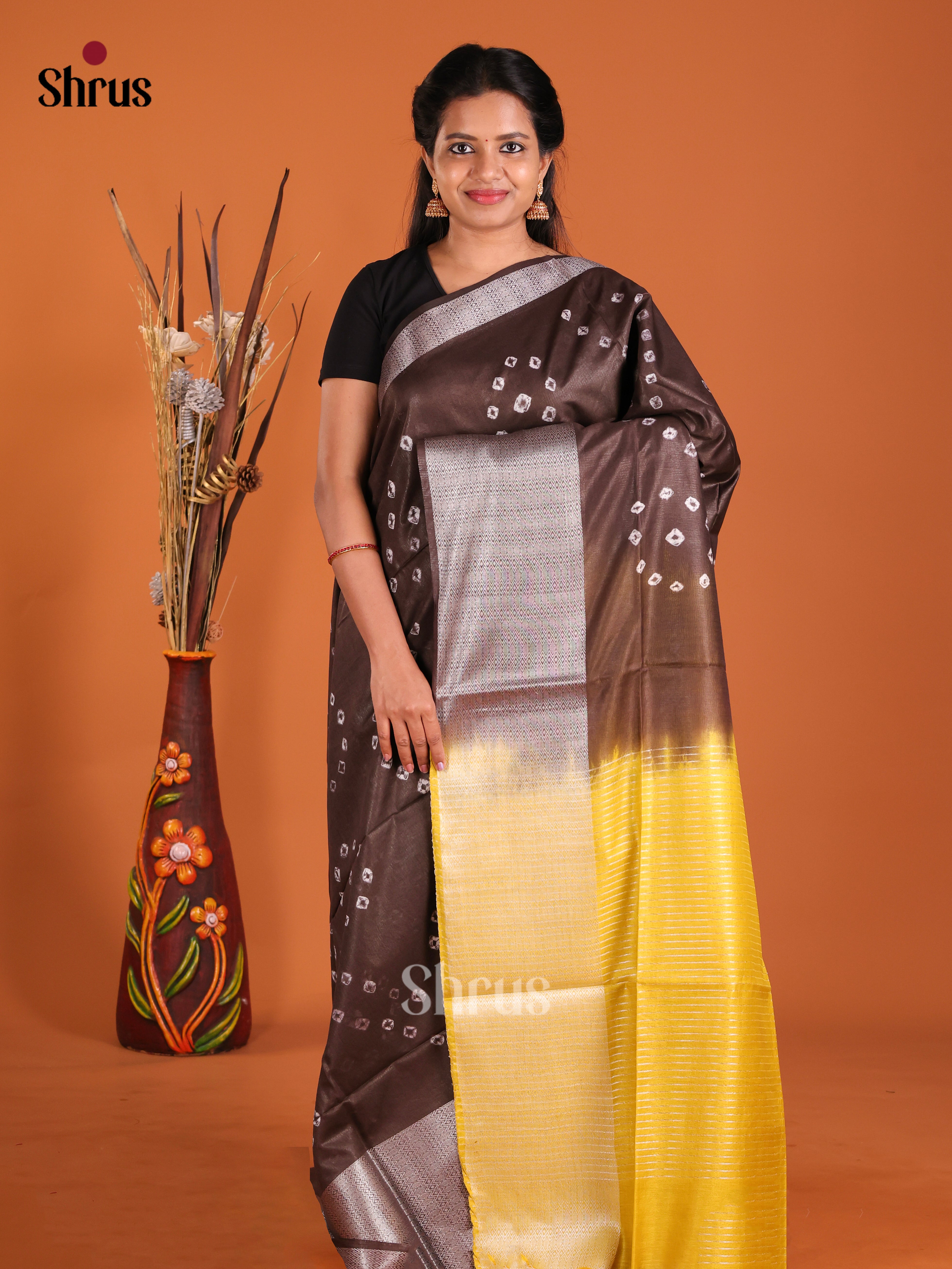 DIS20282 - Shibori Saree - Shop on Shrus.com