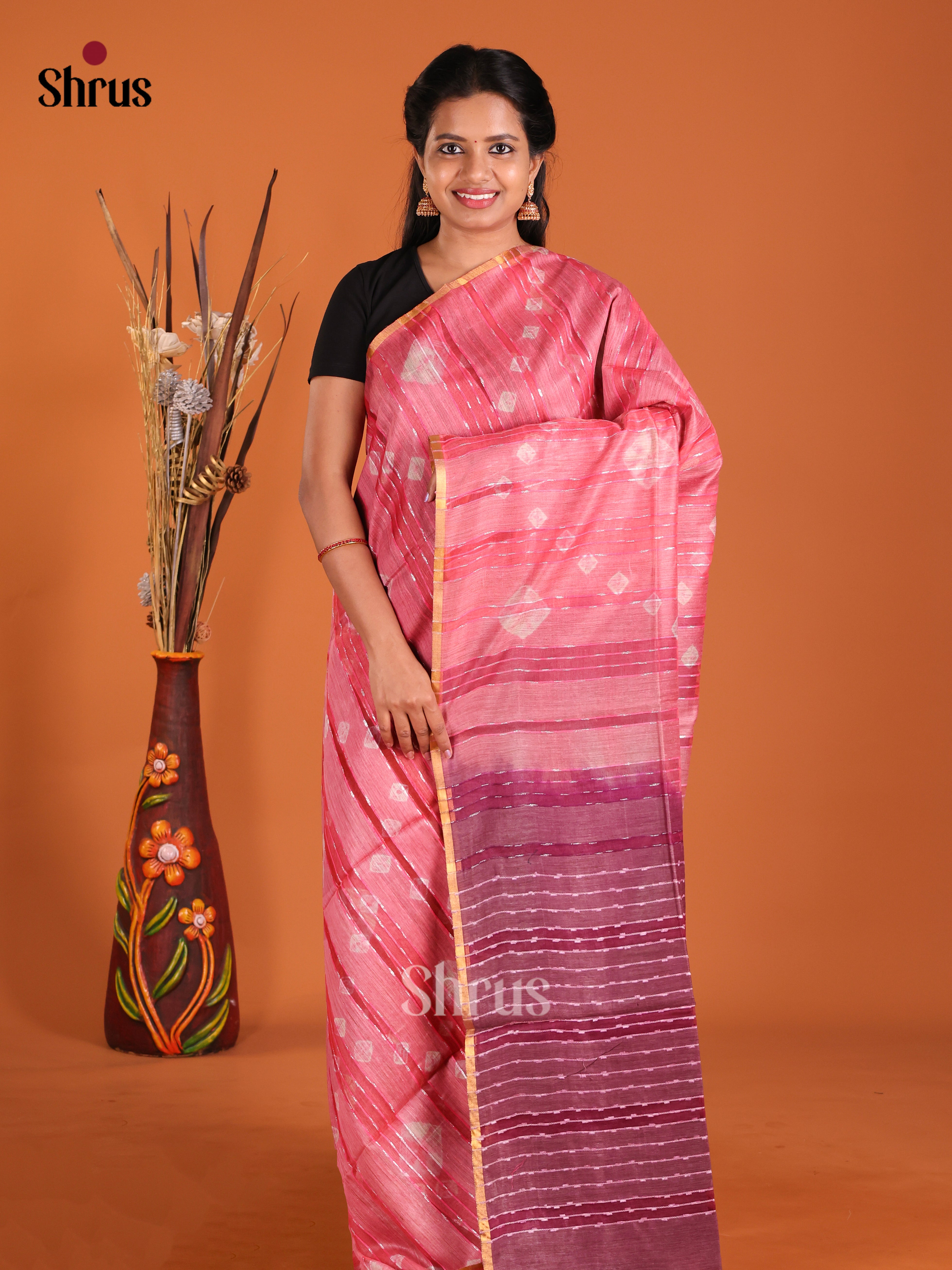 DIS20369 - Shibori Saree - Shop on Shrus.com