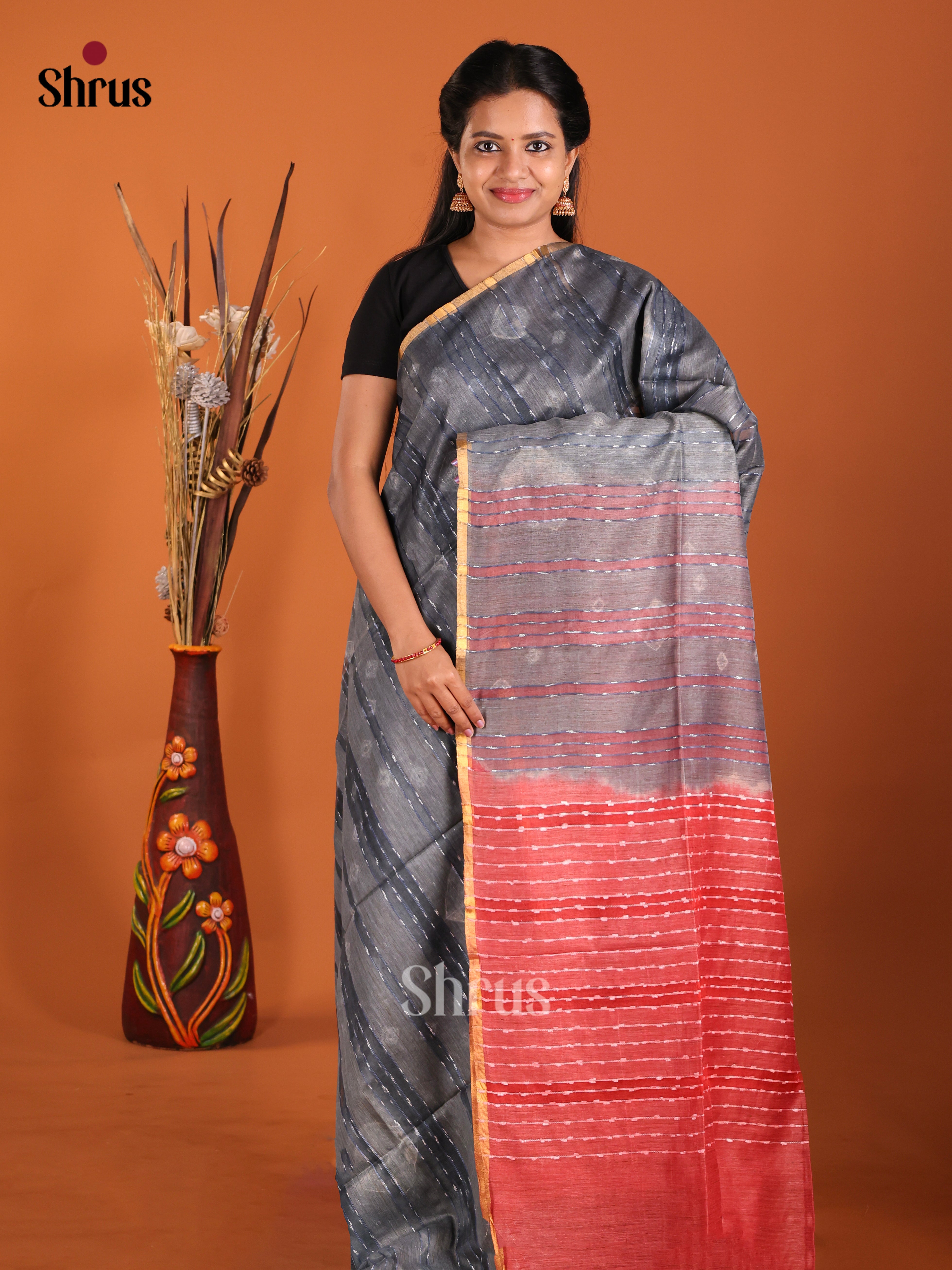 DIS20388 - Shibori Saree - Shop on Shrus.com