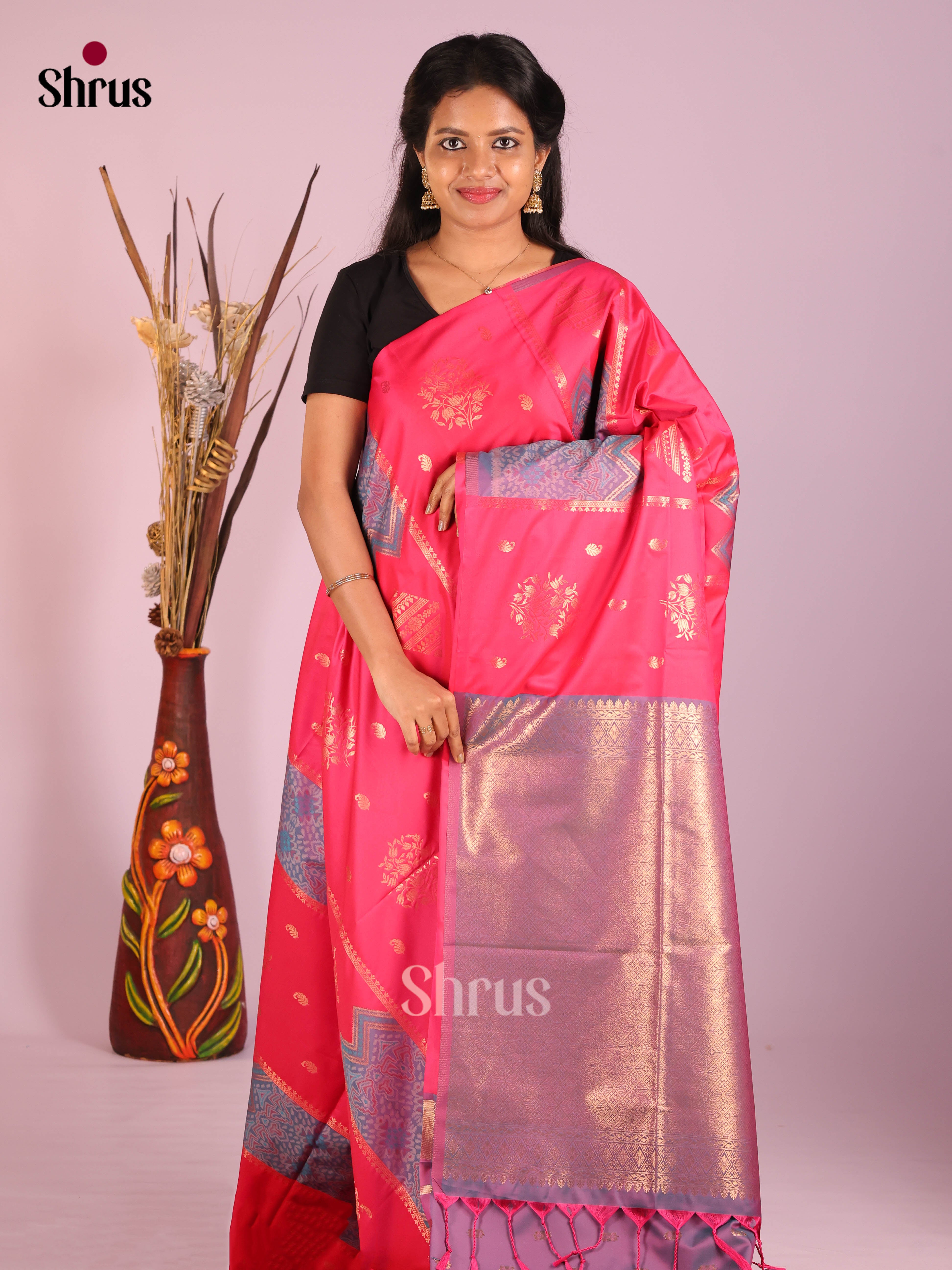 DIS20477 - Semi Softsilk Saree