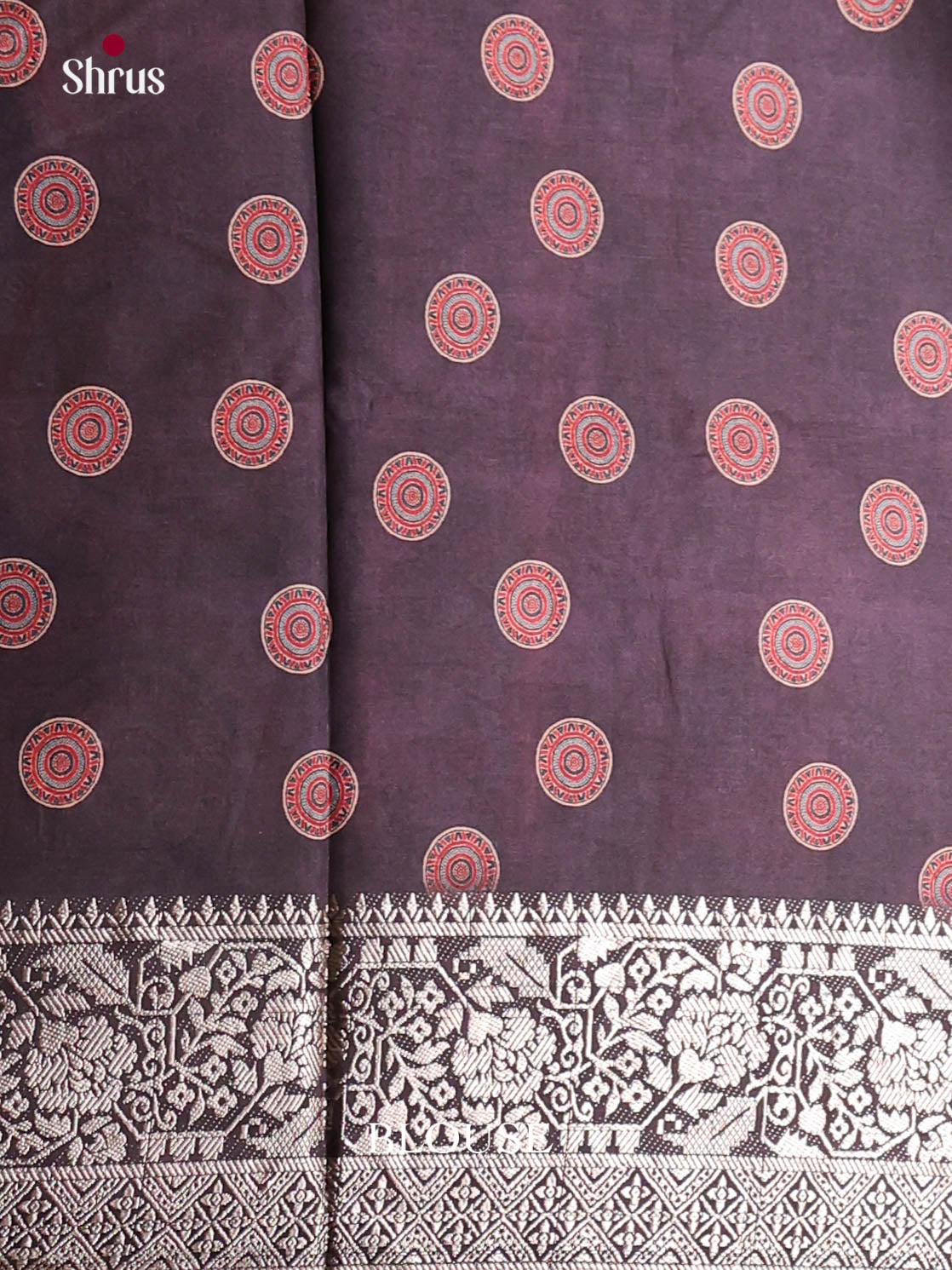 Dark Purple- Semi Modal  Saree