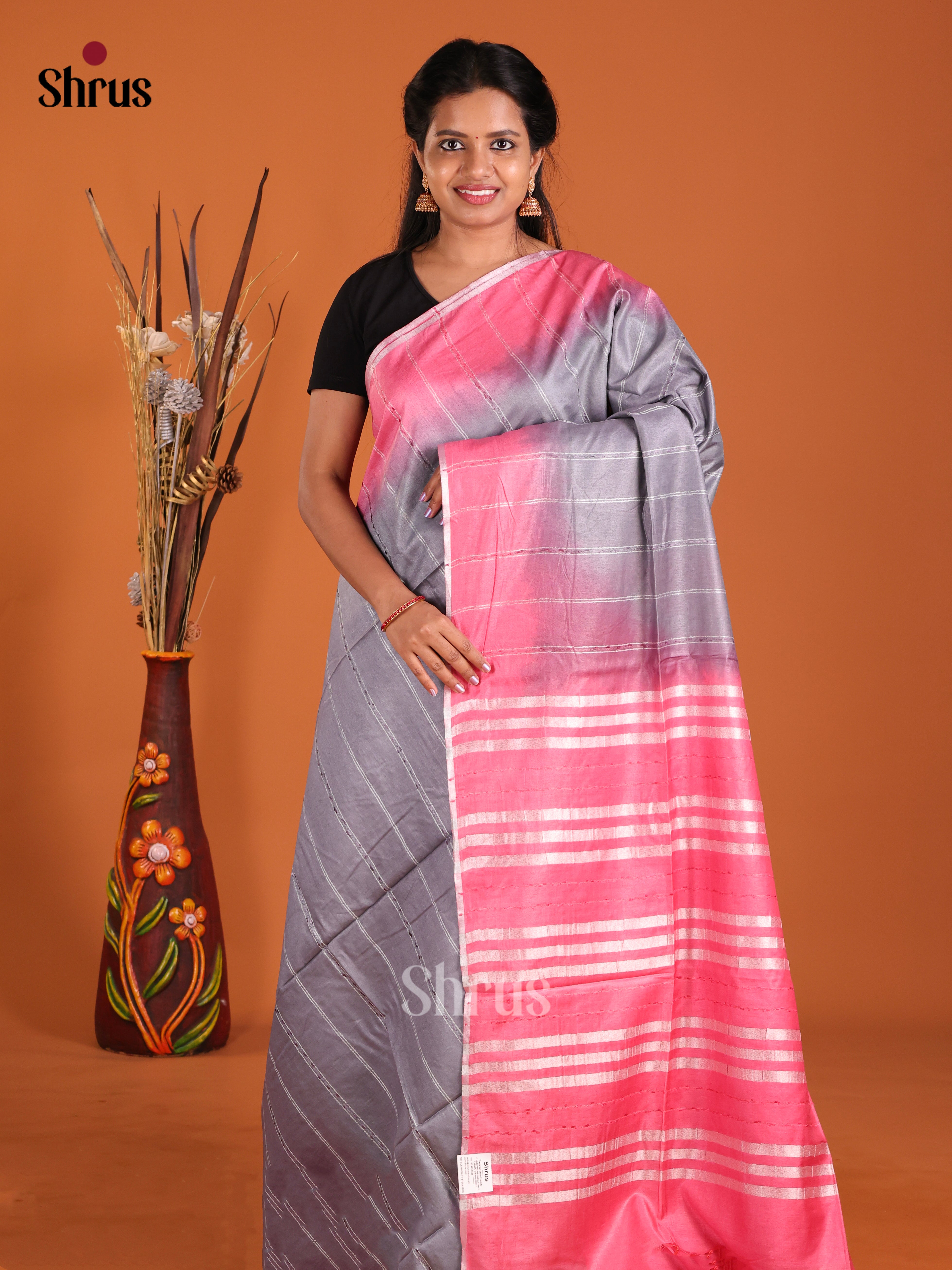 DIS23050 - Semi Tussar Saree