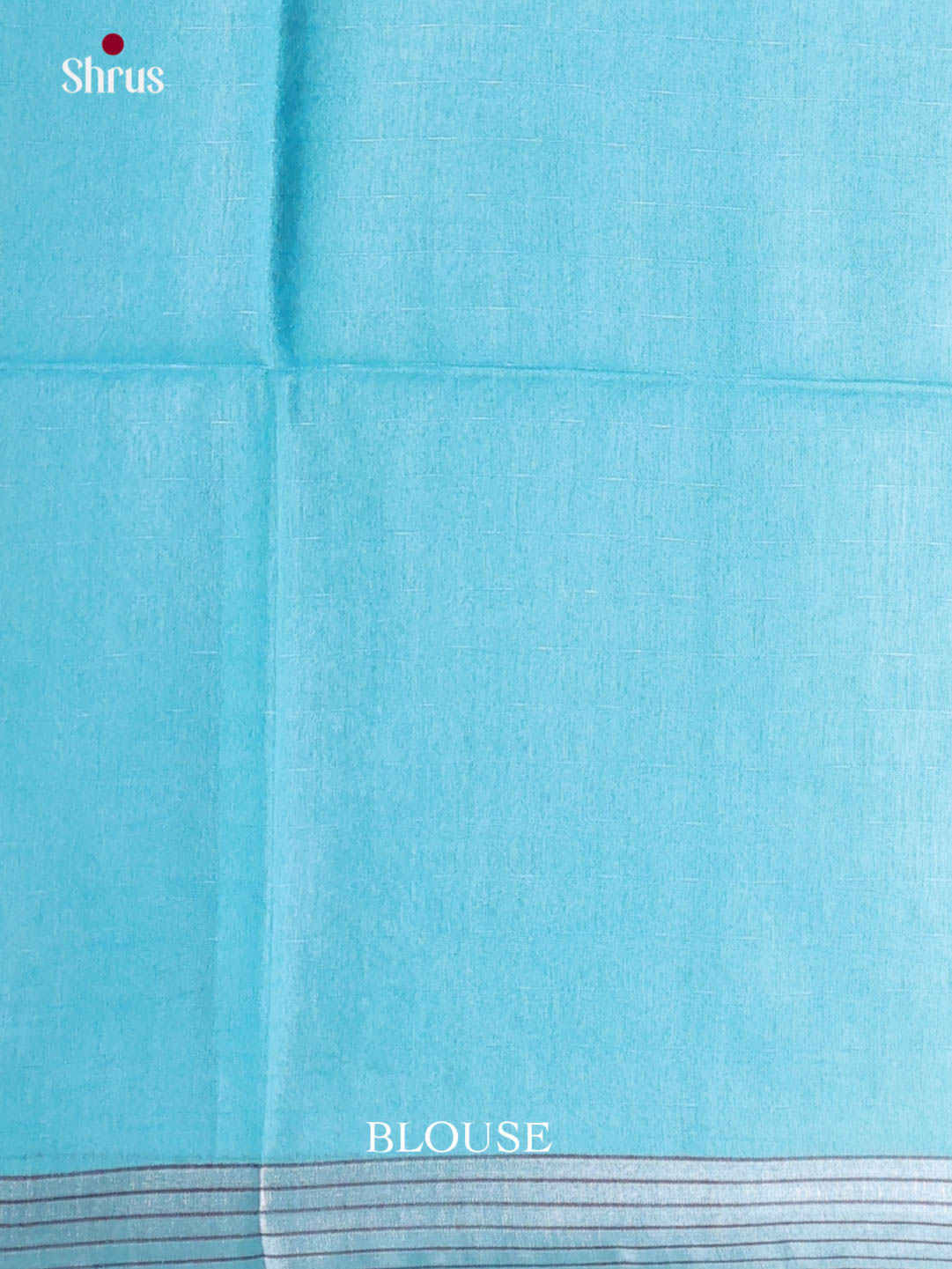 Sandal & Pastel Blue - Semi Tussar Saree