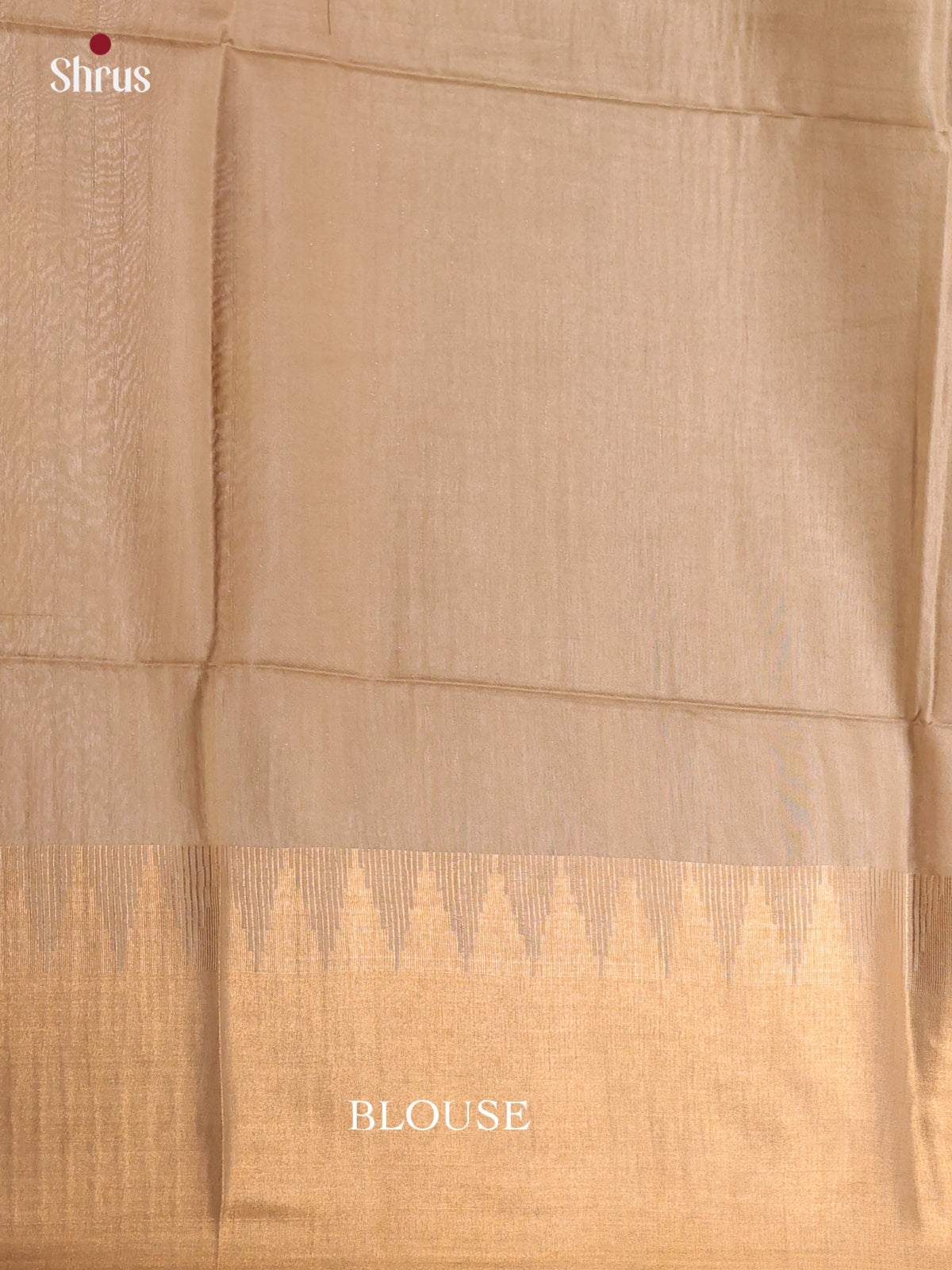 Maroon & Cream - Semi Tussar Saree