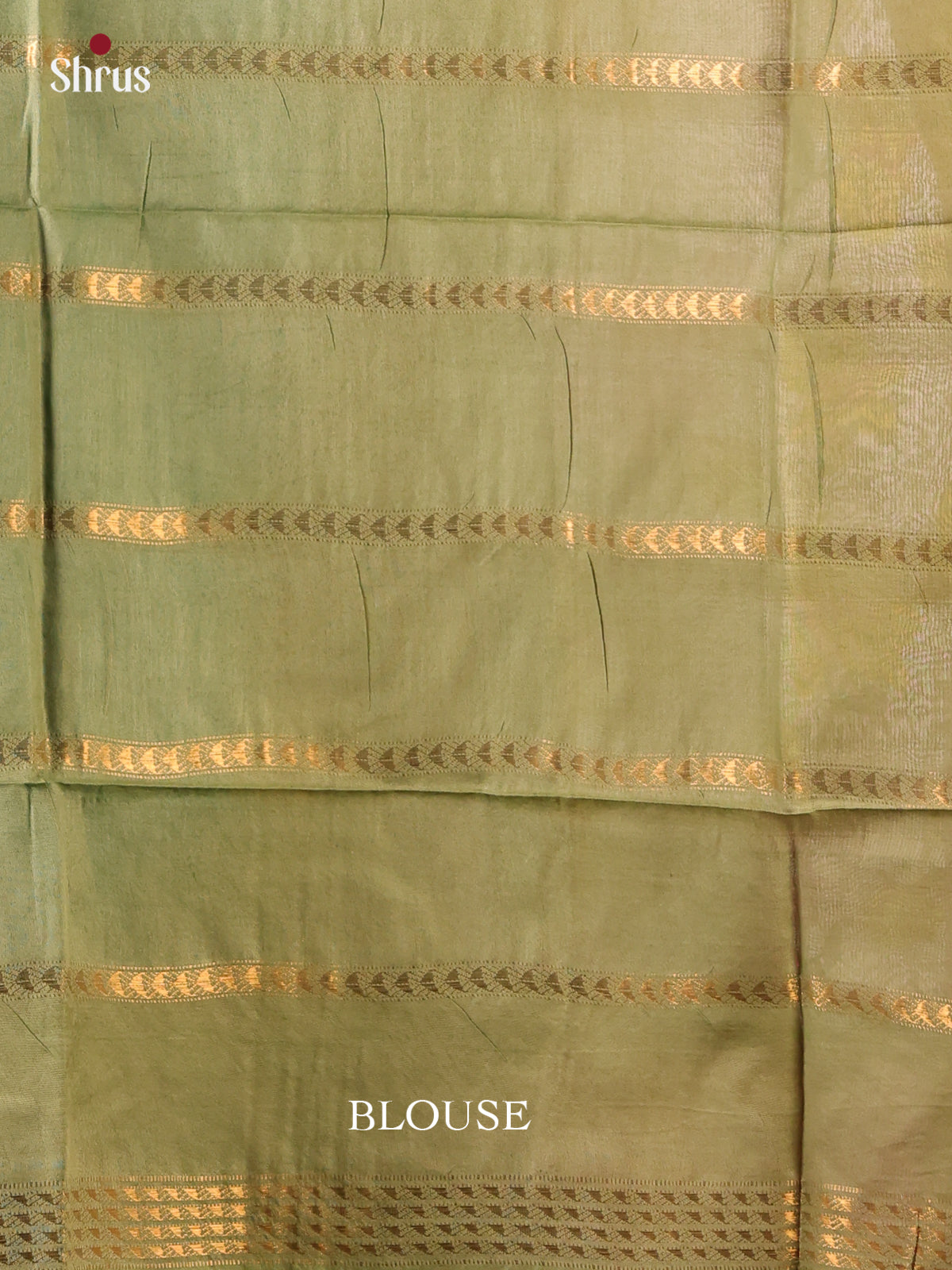 Sky Blue & Green - Semi Tussar Saree