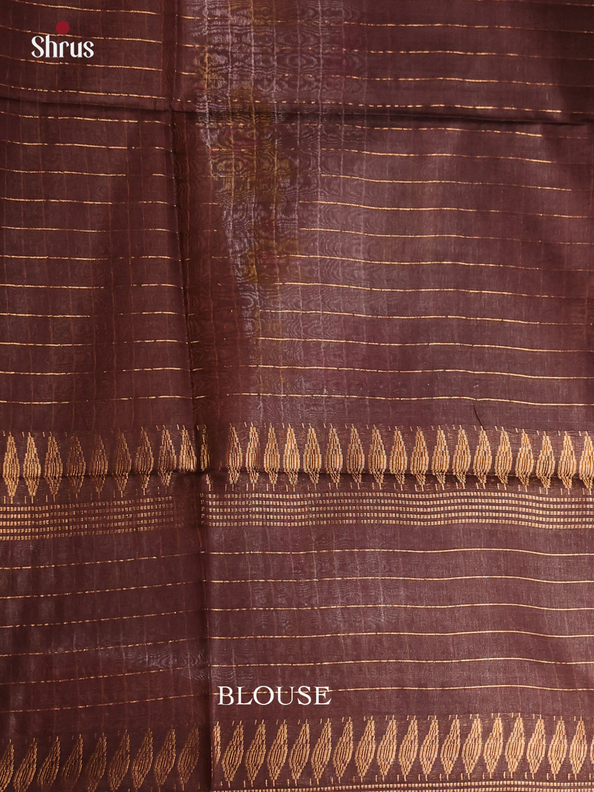 Beige & Brown - Semi Tussar Saree