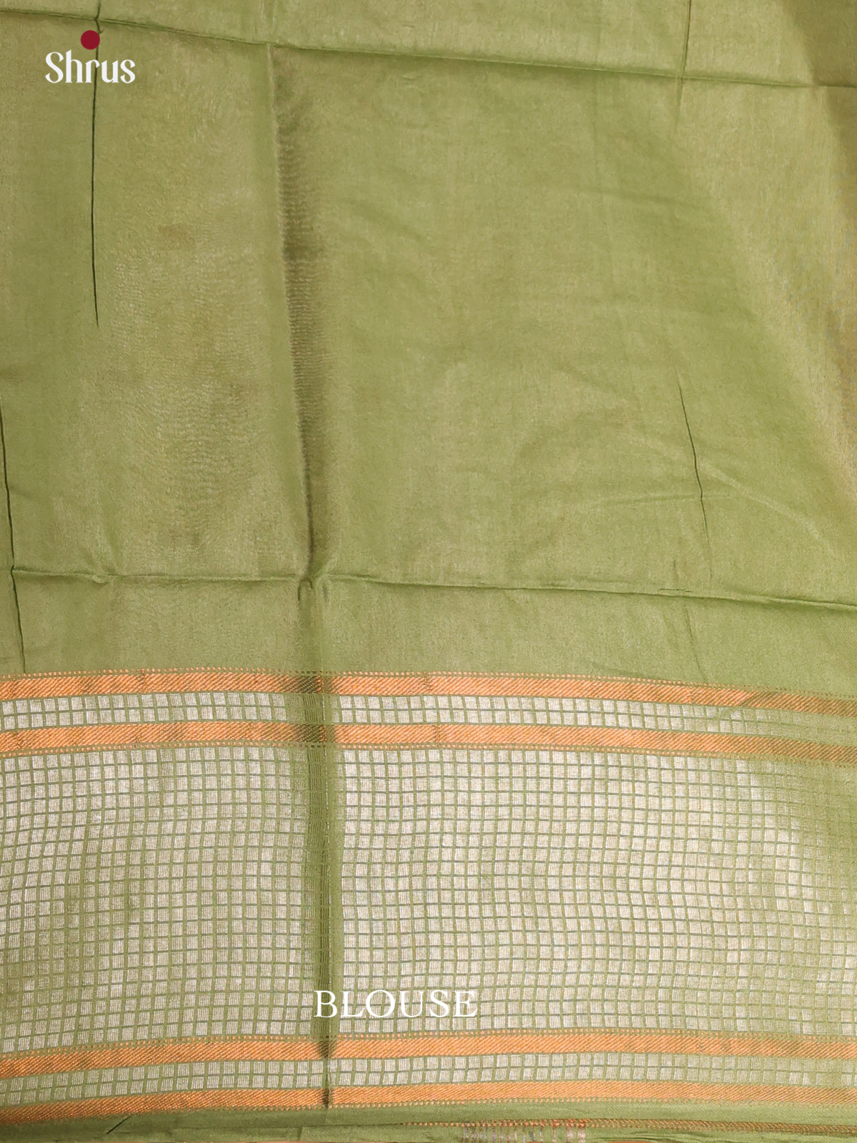 Reddish Pink & Green - Semi Tussar Saree