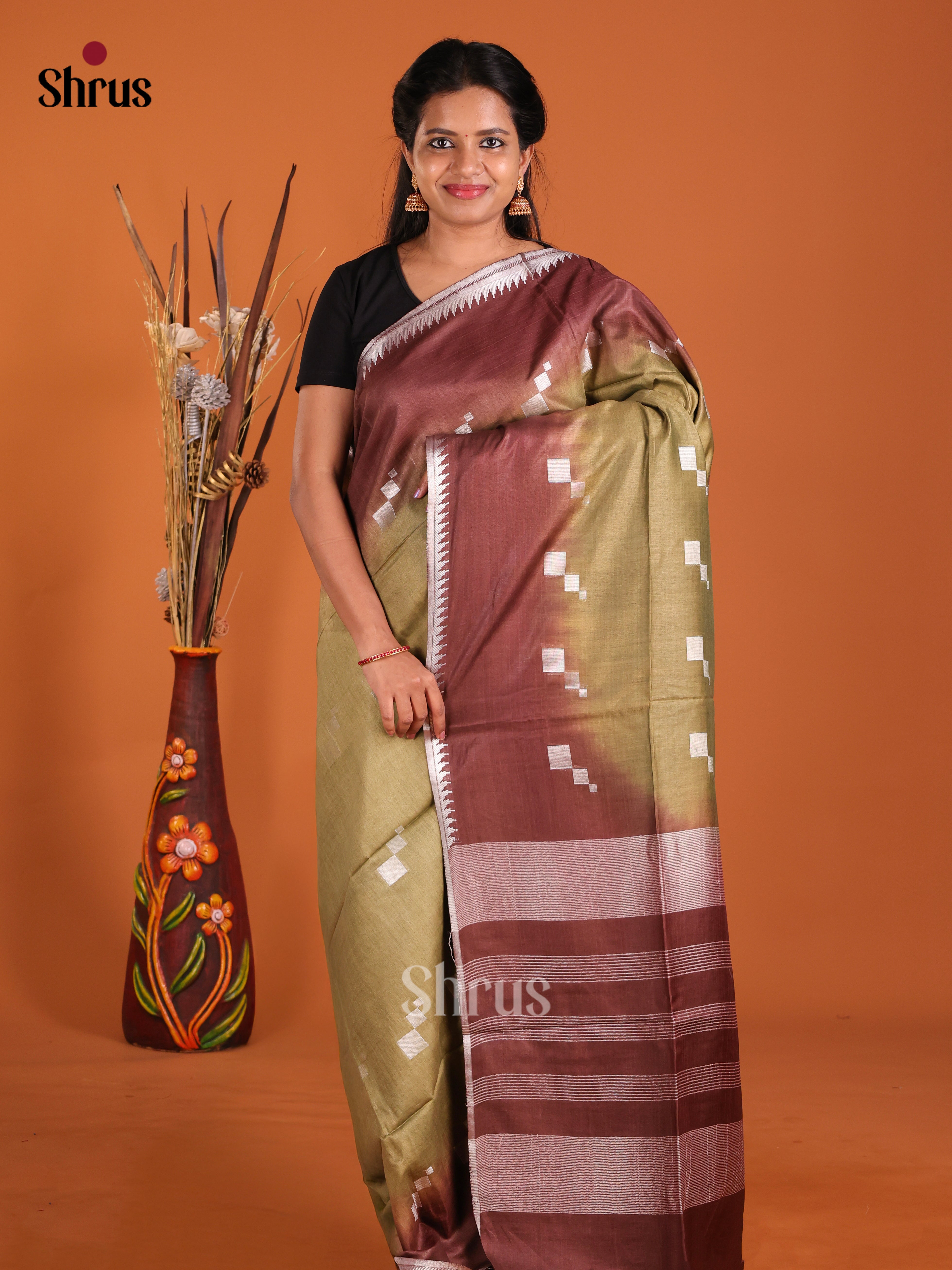 DIS23277 - Semi Tussar Saree