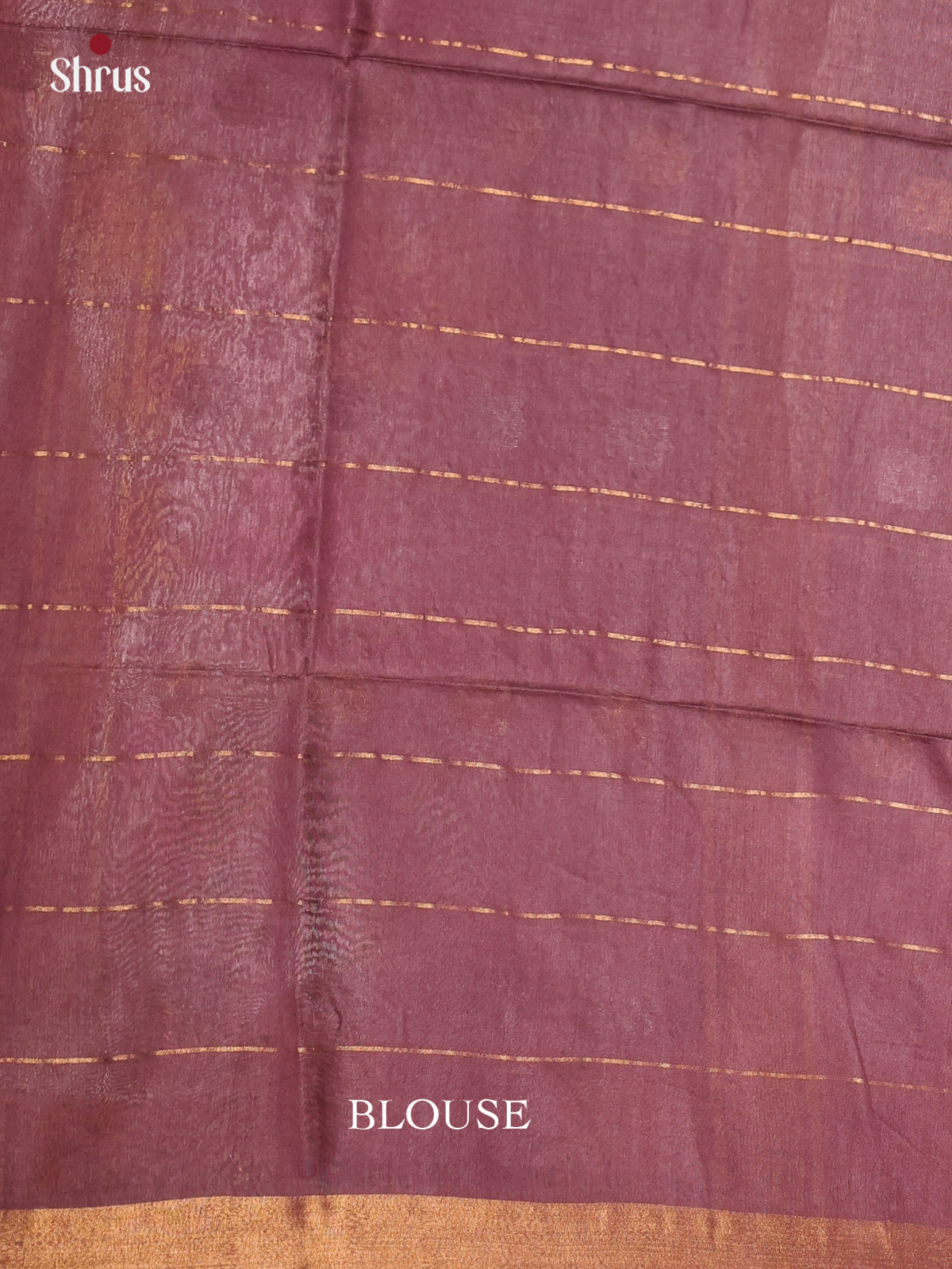 Beige & Purple - Semi Tussar Saree