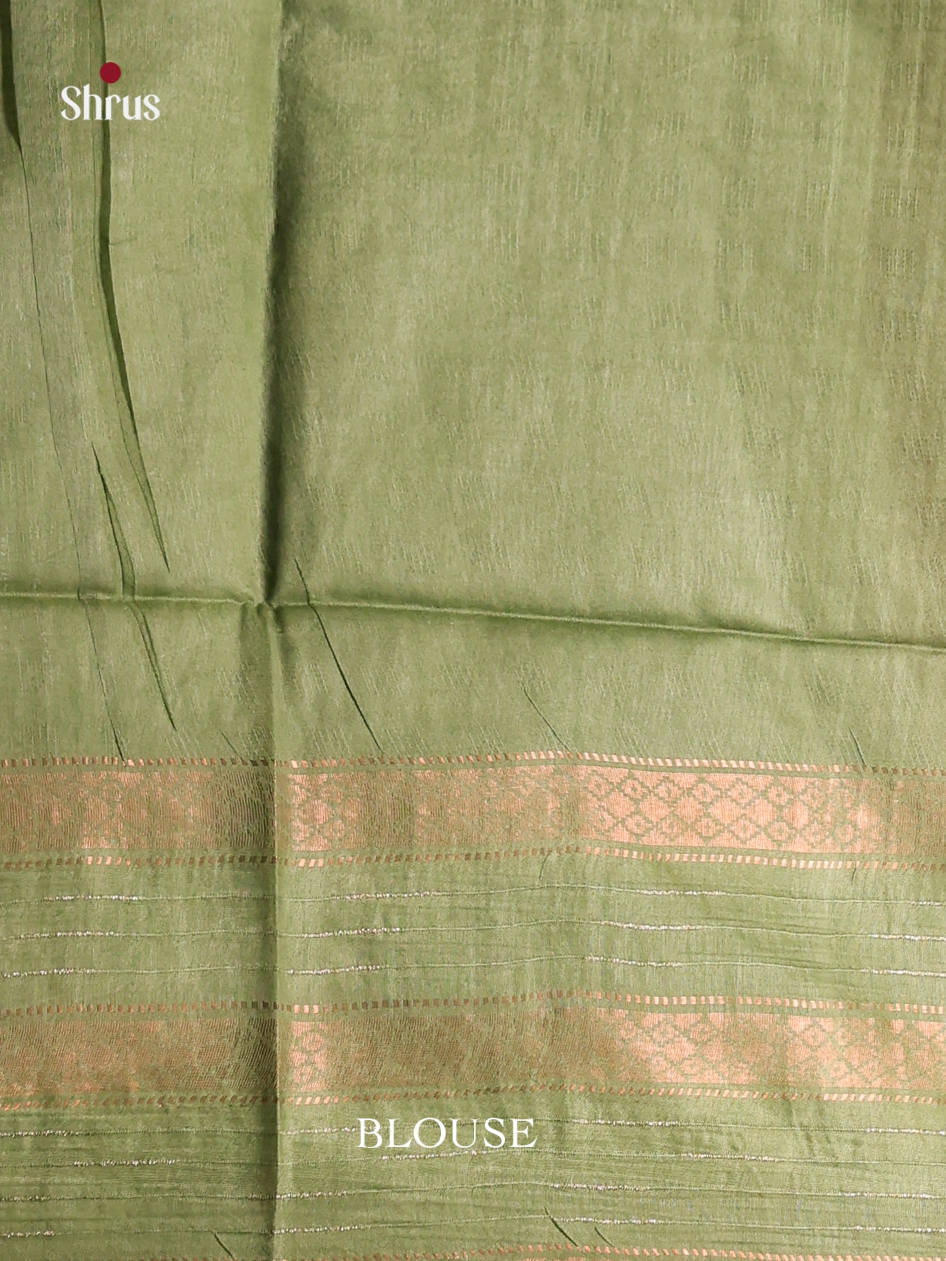 Reddish Pink & Green- Semi Tussar Saree