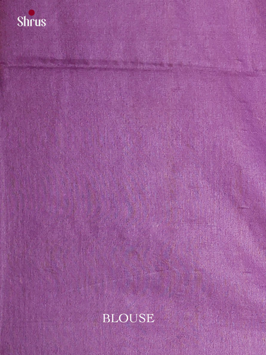Brown & Purple- Semi Tussar Saree