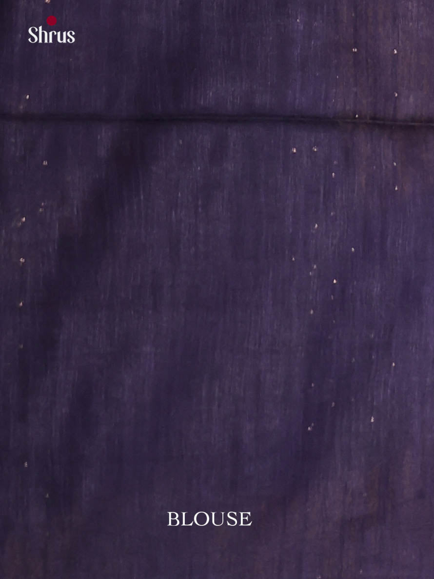 Army Green & Blue - Semi Tussar Saree