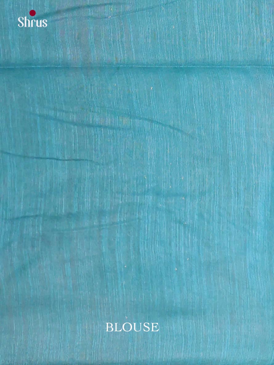 Majenta & Blue  - Semi Tussar Saree