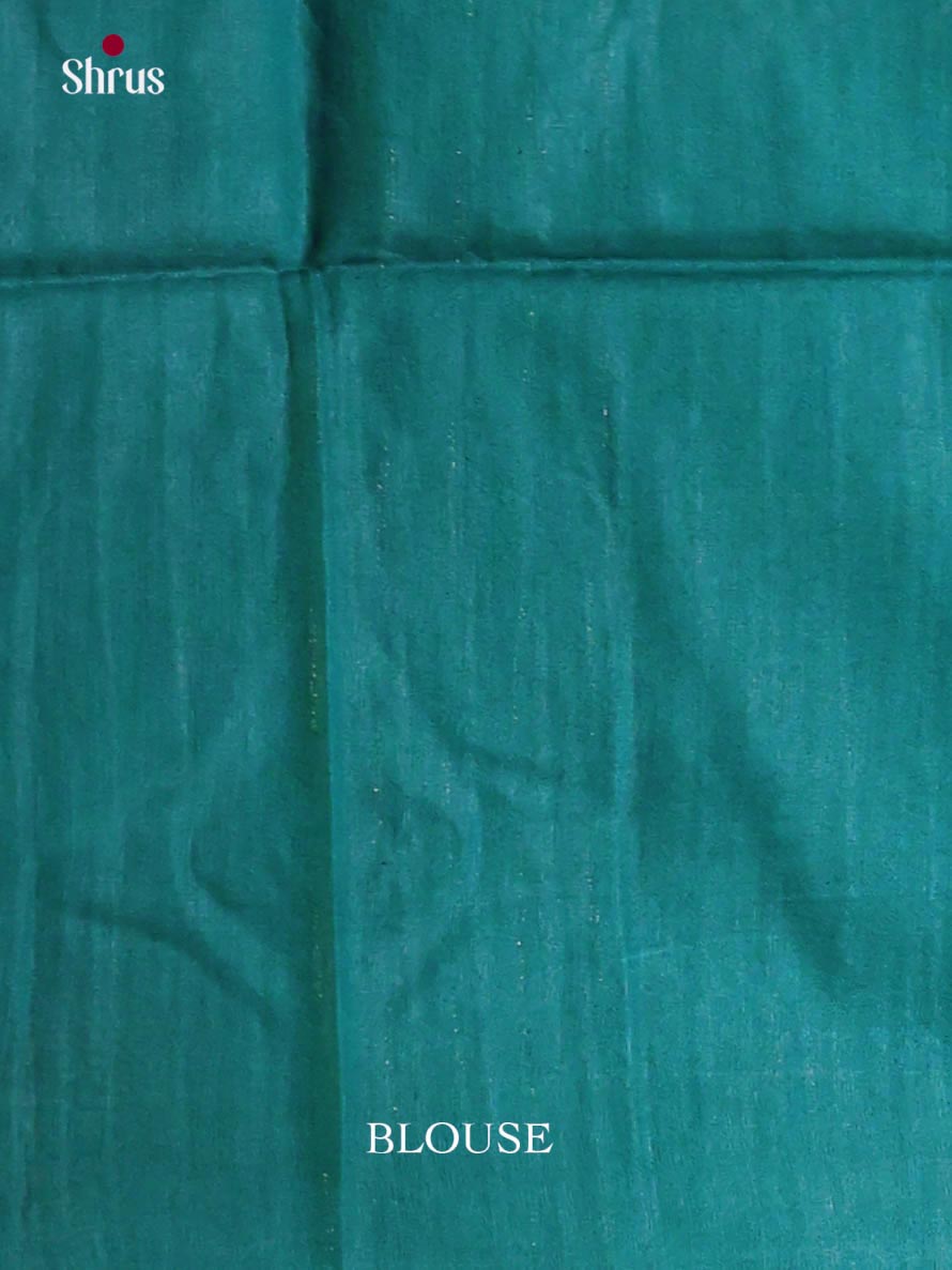 Purple & Green - Semi Tussar Saree