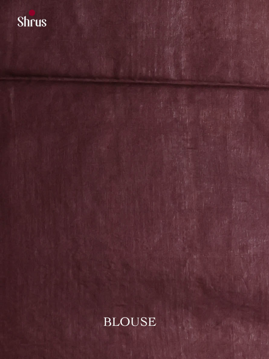 Beige & Brown - Semi Tussar Saree